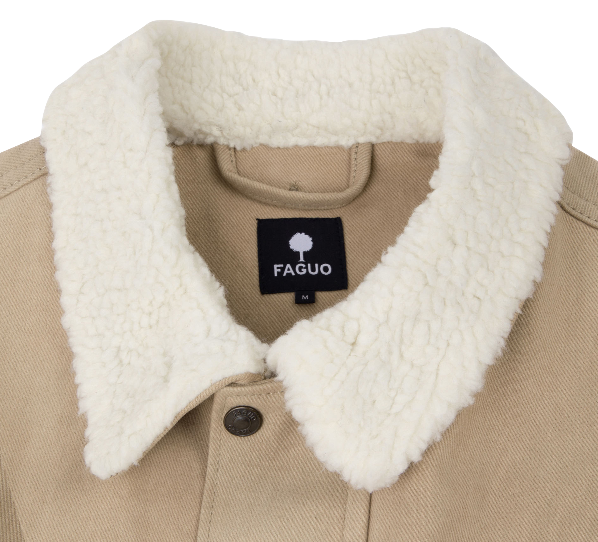 Sherpa collar jacket FAGUO Beige