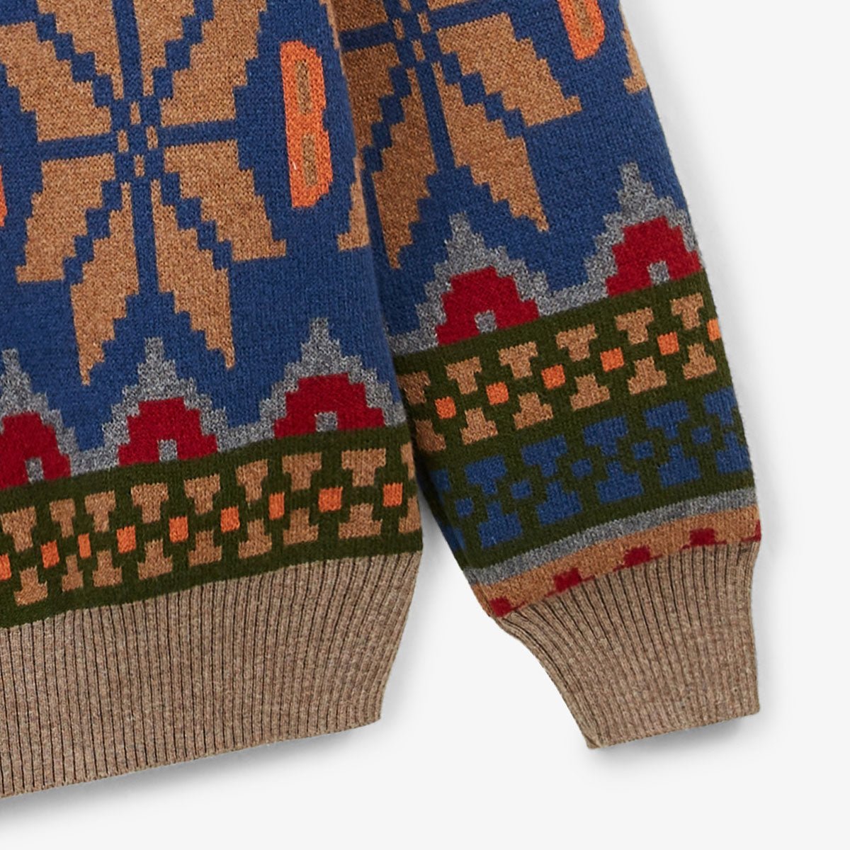 Jacquard patterned sweater SERGE BLANCO Multicolored
