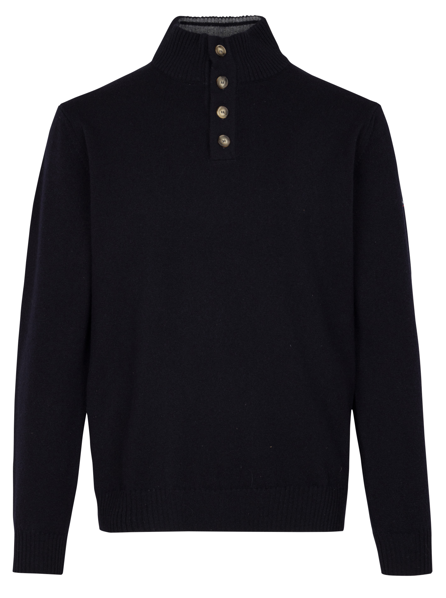 Pull droit col montant en laine ARMOR LUX Bleu