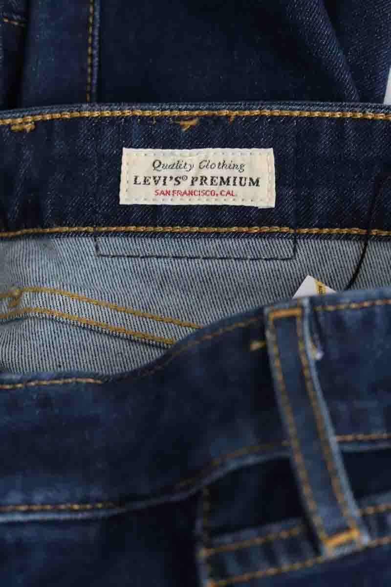 Slim-fit stretch cotton jeans with regular waist LEVI'S - Seconde main Blue