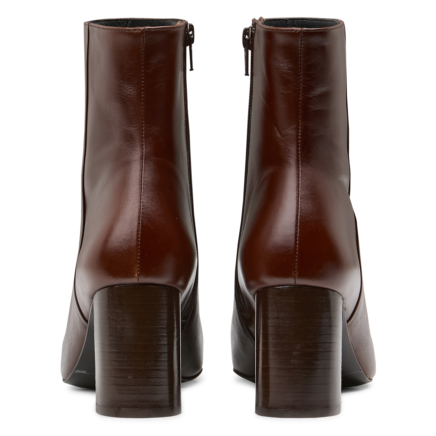 Bianca leather ankle boots BOCAGE Brown