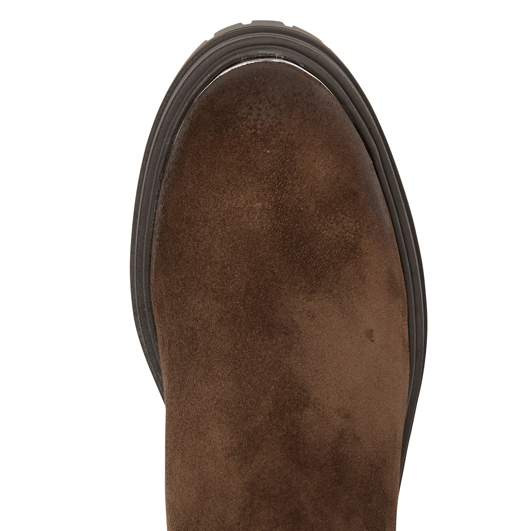 Leather Derby shoes with stacked heel IKKS Brown