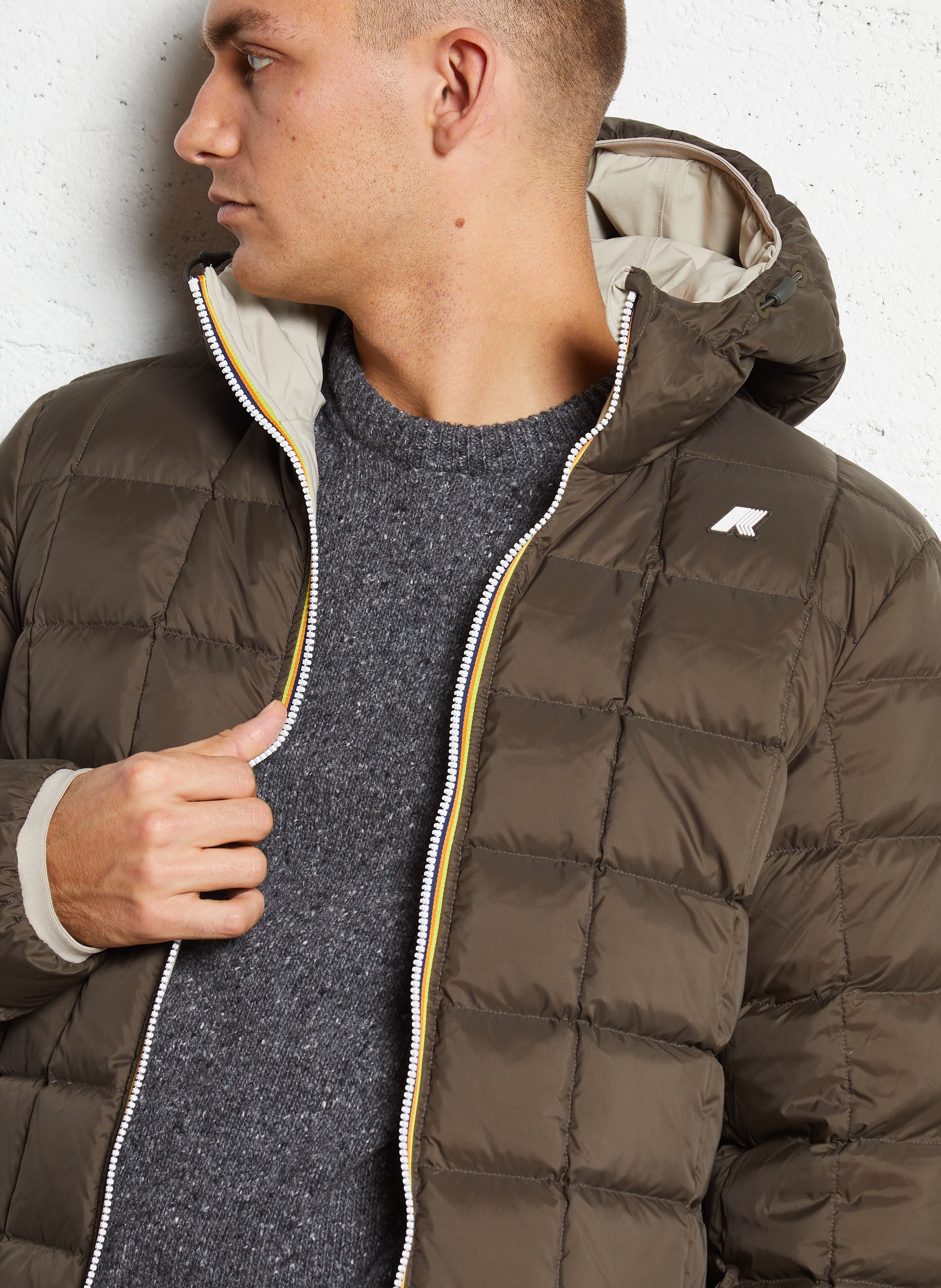 Daunenjacke mit Stehkragen K-WAY Beige