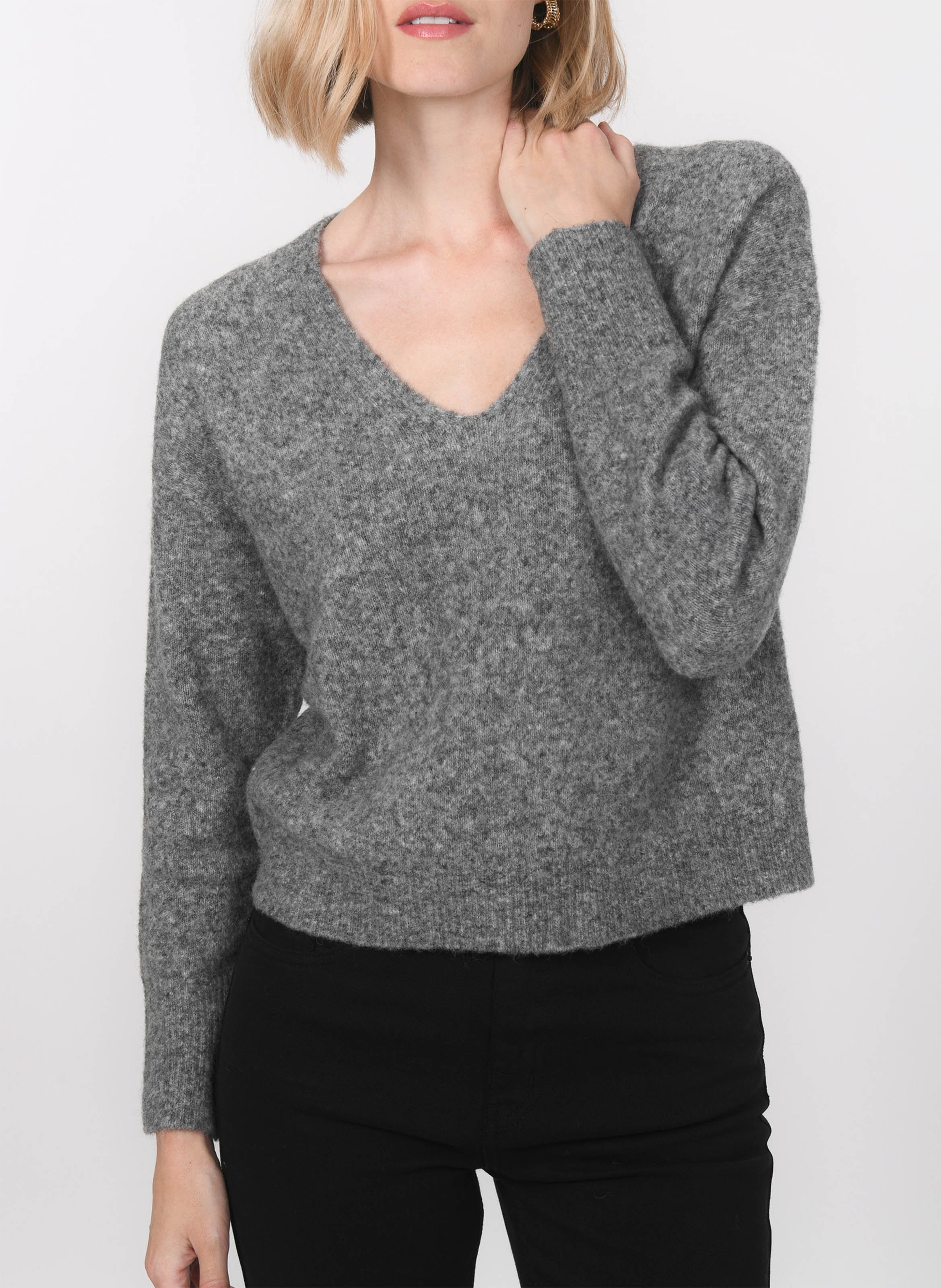 Blossom - Pullover aus Wollmix mit V-Ausschnitt KOOKAI