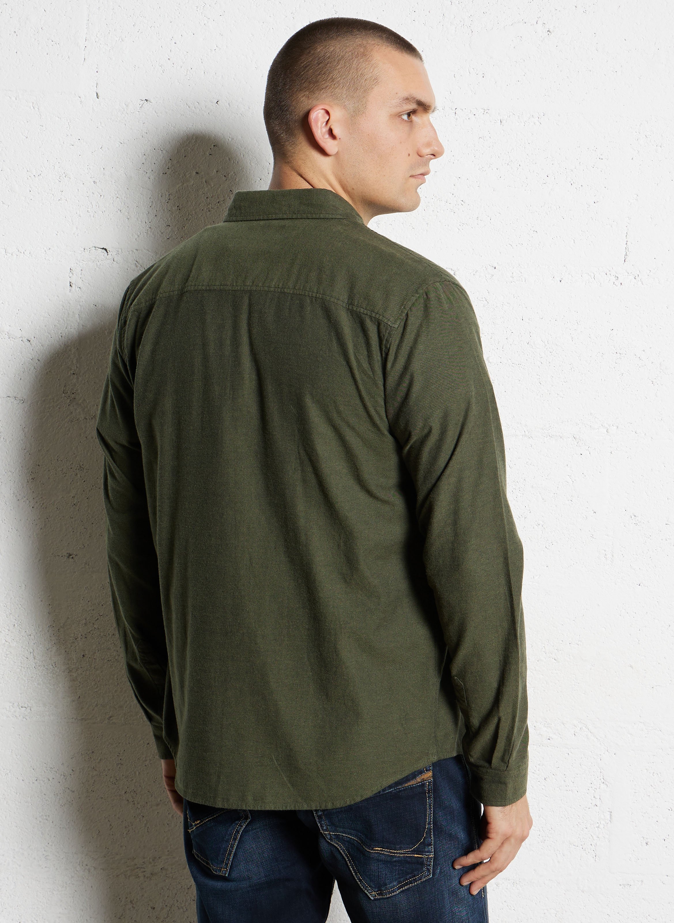 Camicia dritta in cotone LE TEMPS DES CERISES Verde