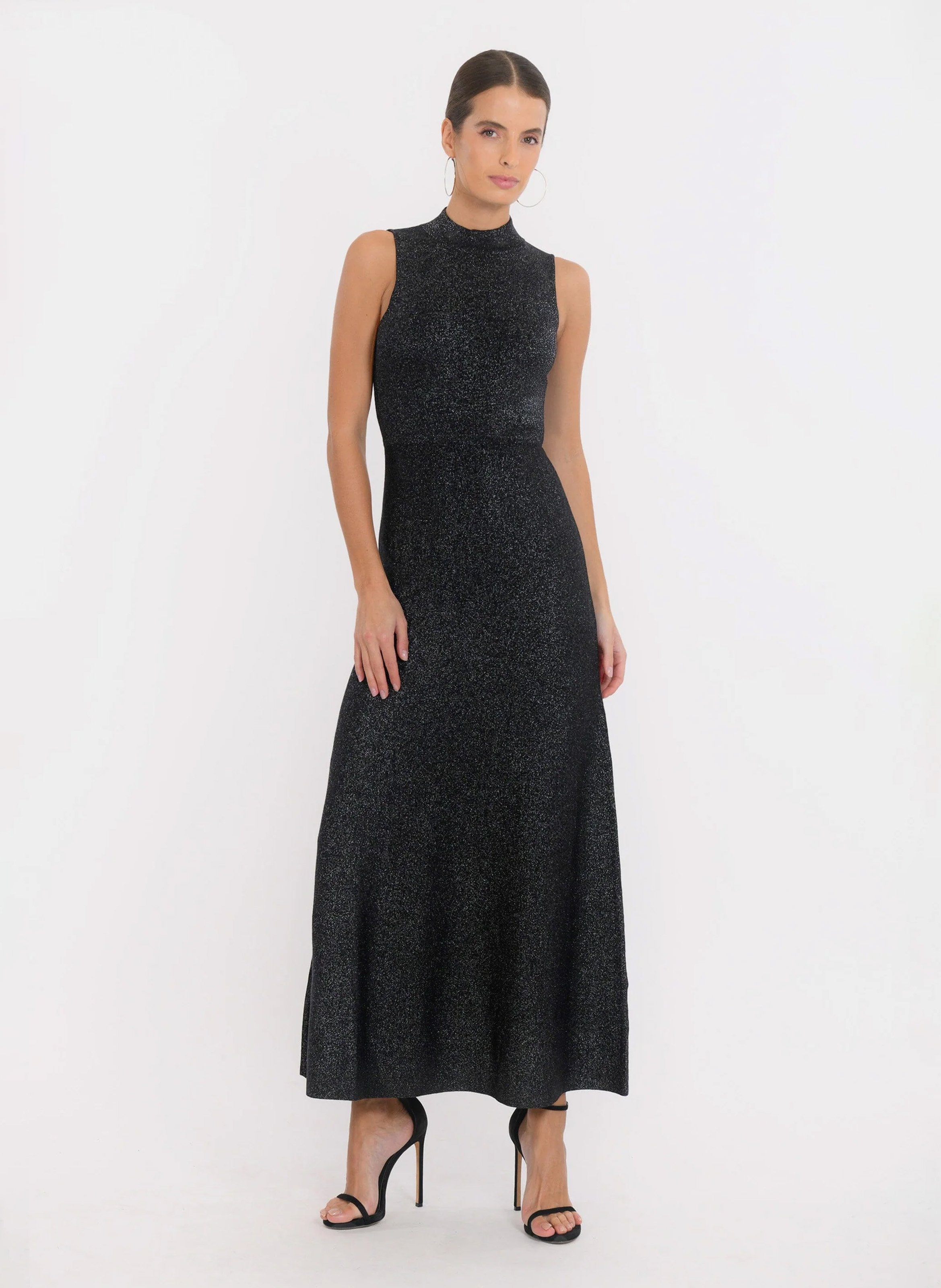 Robe longue col montant  KOOKAI Noir