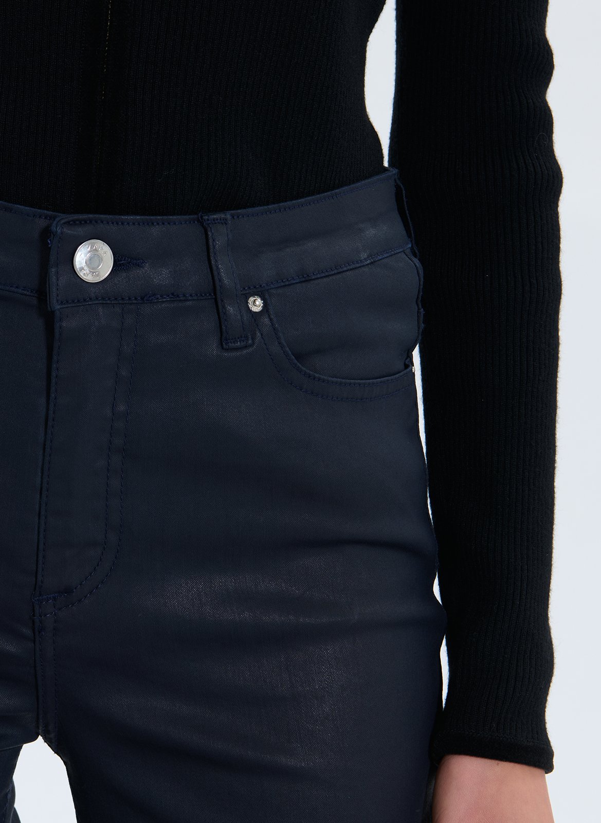 Cotton-blend skinny jeans ZAPA Blue