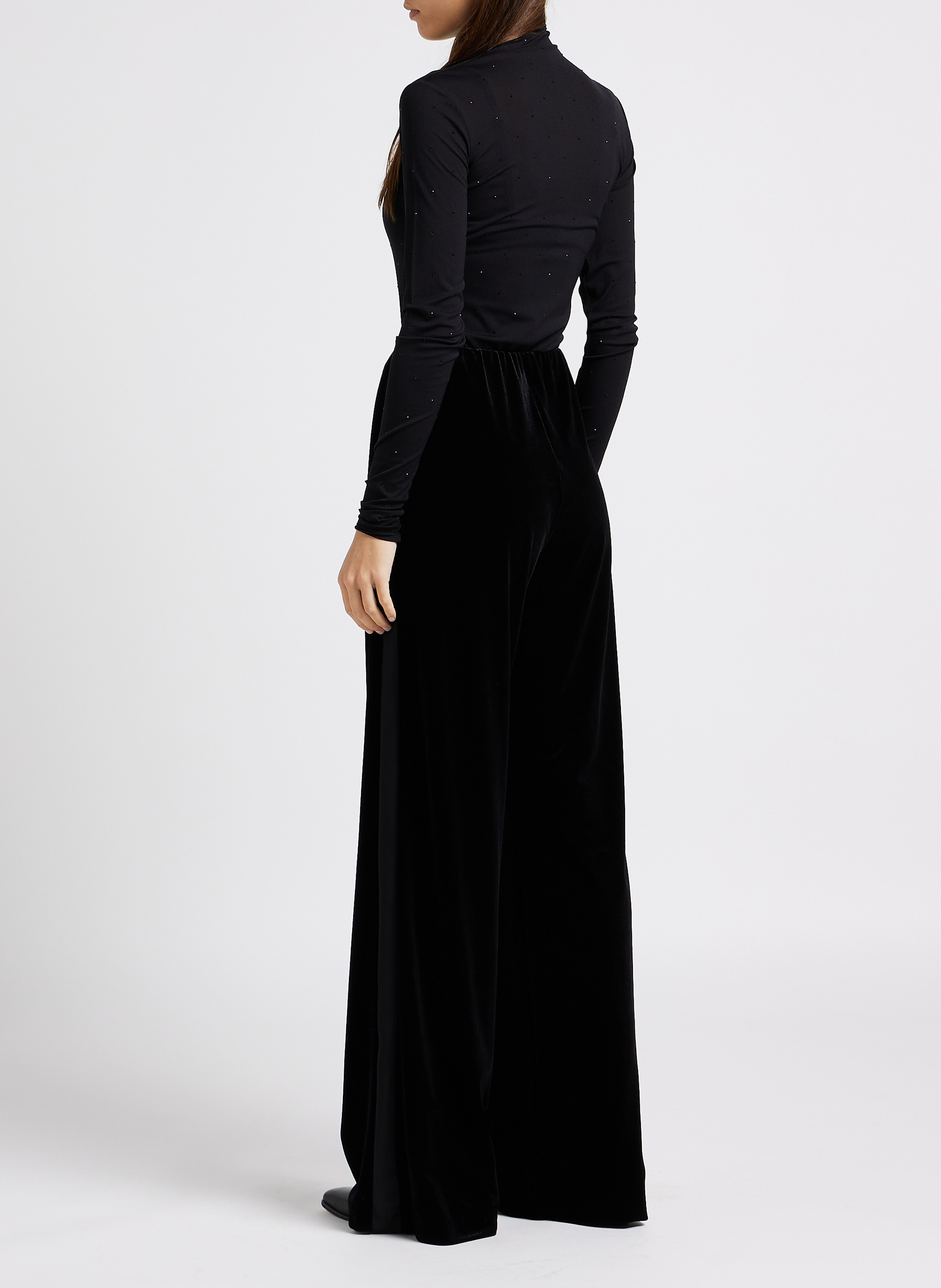 High-waisted wide-leg pants MAX&Co. Black