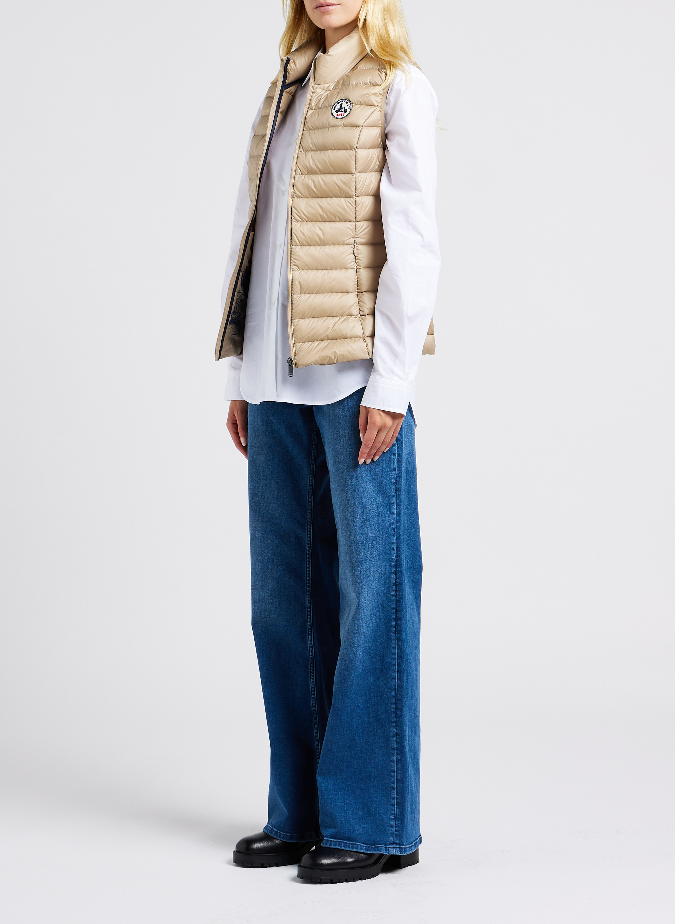 Chemise à col classique droite en coton ACQUAVERDE Blanc