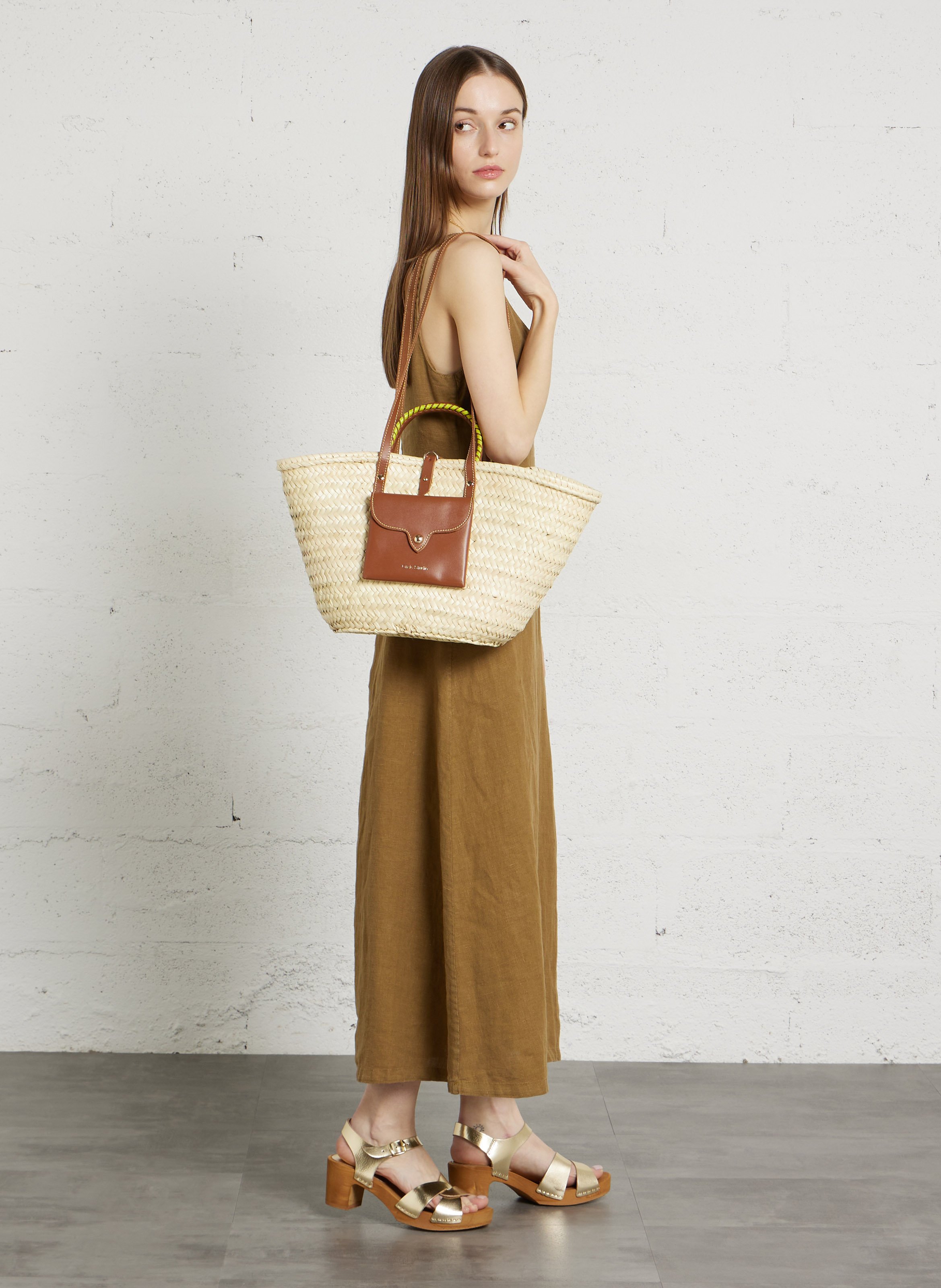 Geflochtener Korb aus Doumpalme CRAIE STUDIO Braun