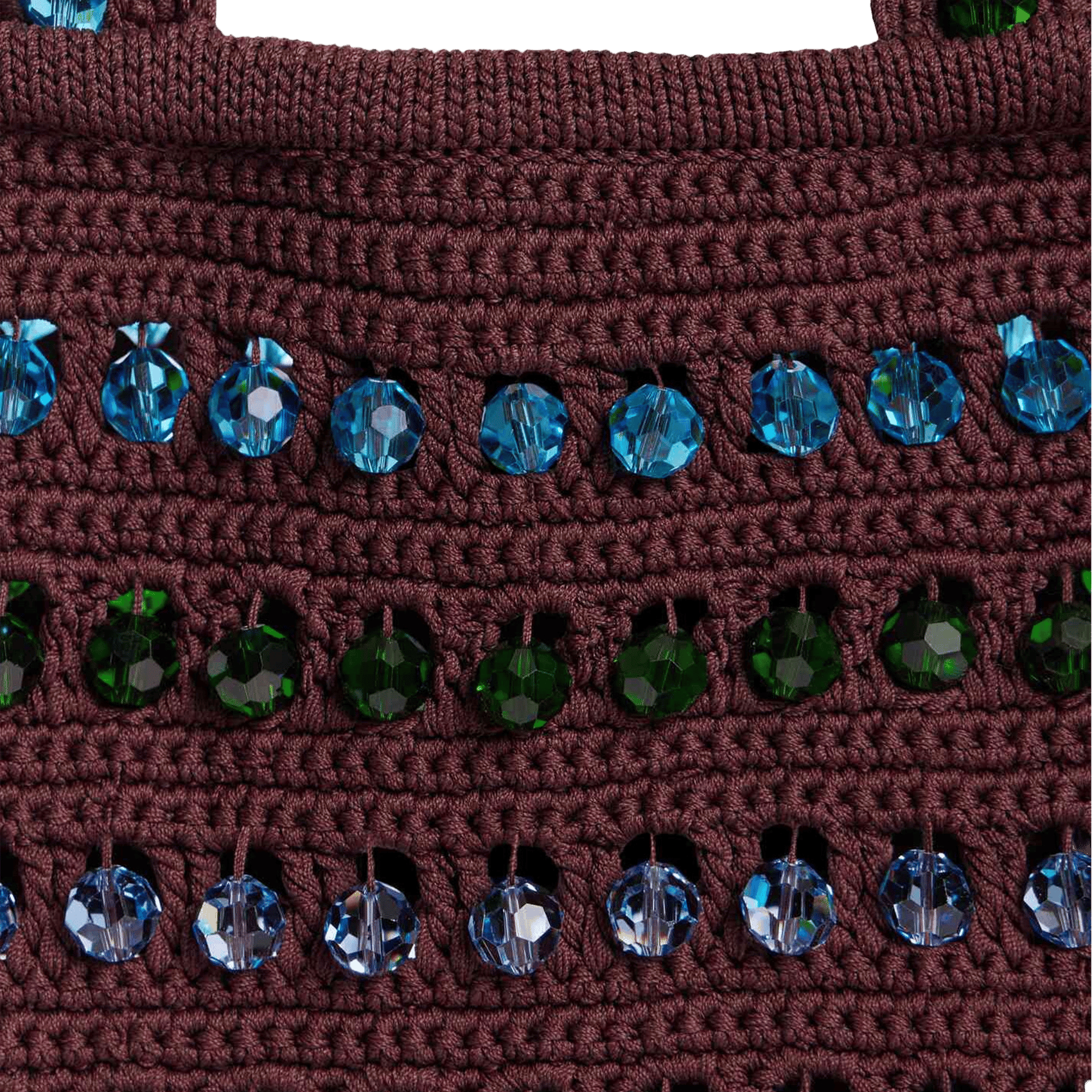 Sac crochet en perles SANDRO Bruin