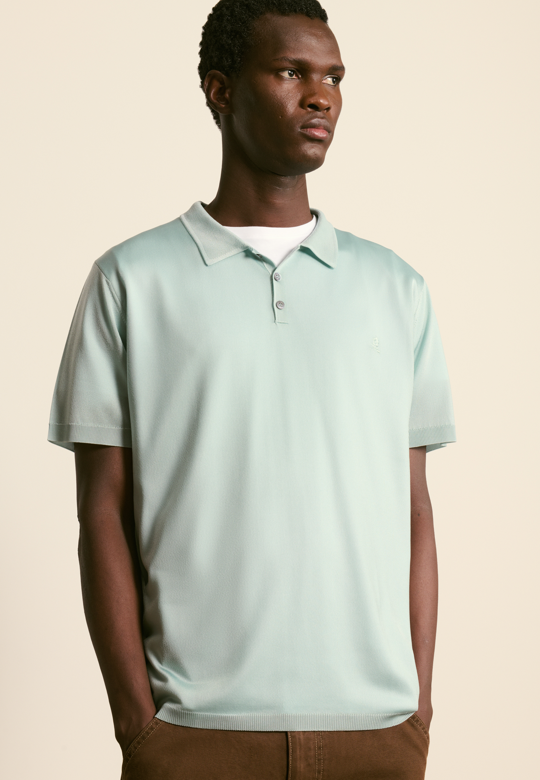 Light thread polo MAISON MONTAGUT