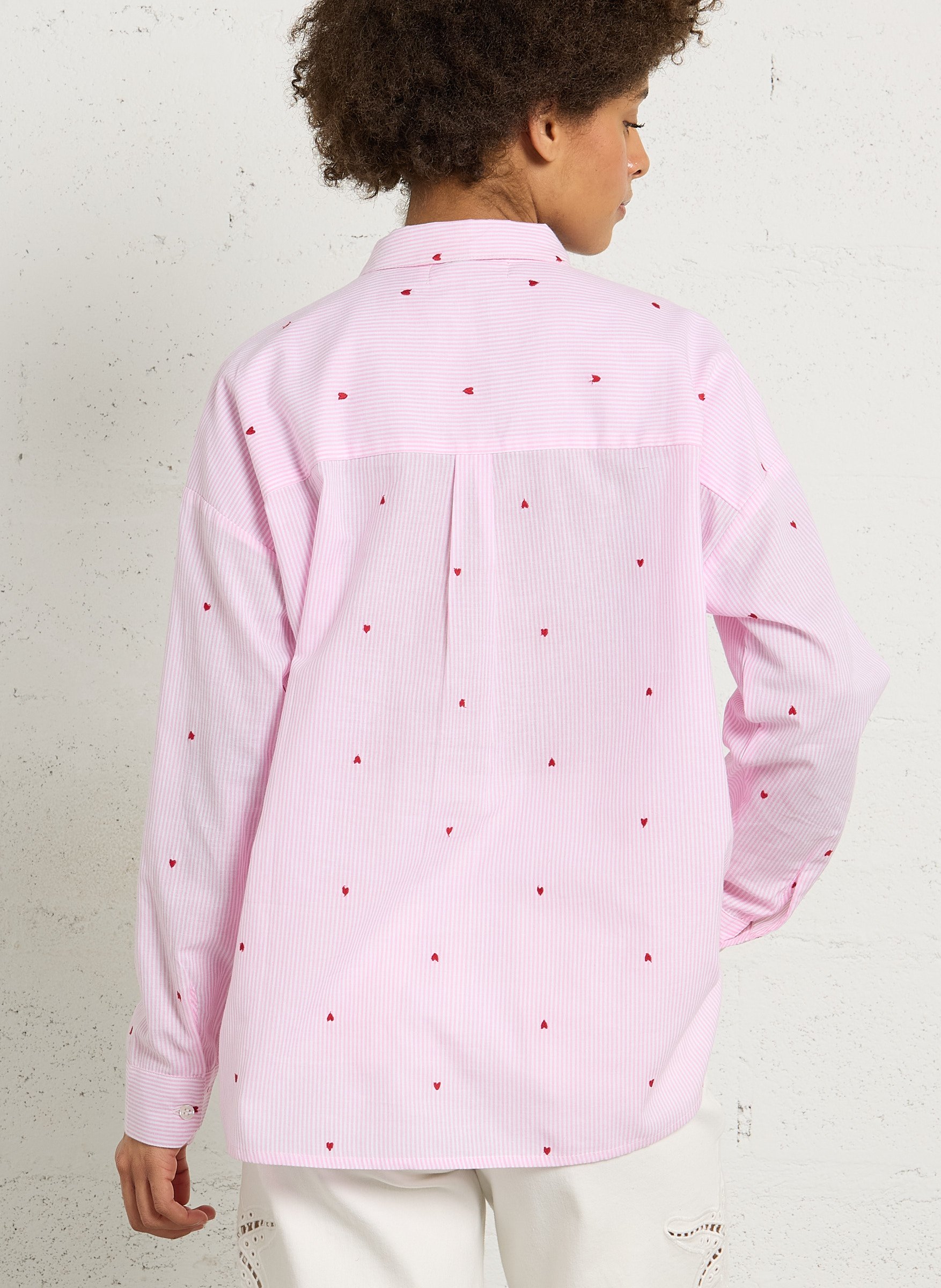 Satin-effect lace camisole LA PETITE ETOILE Pink