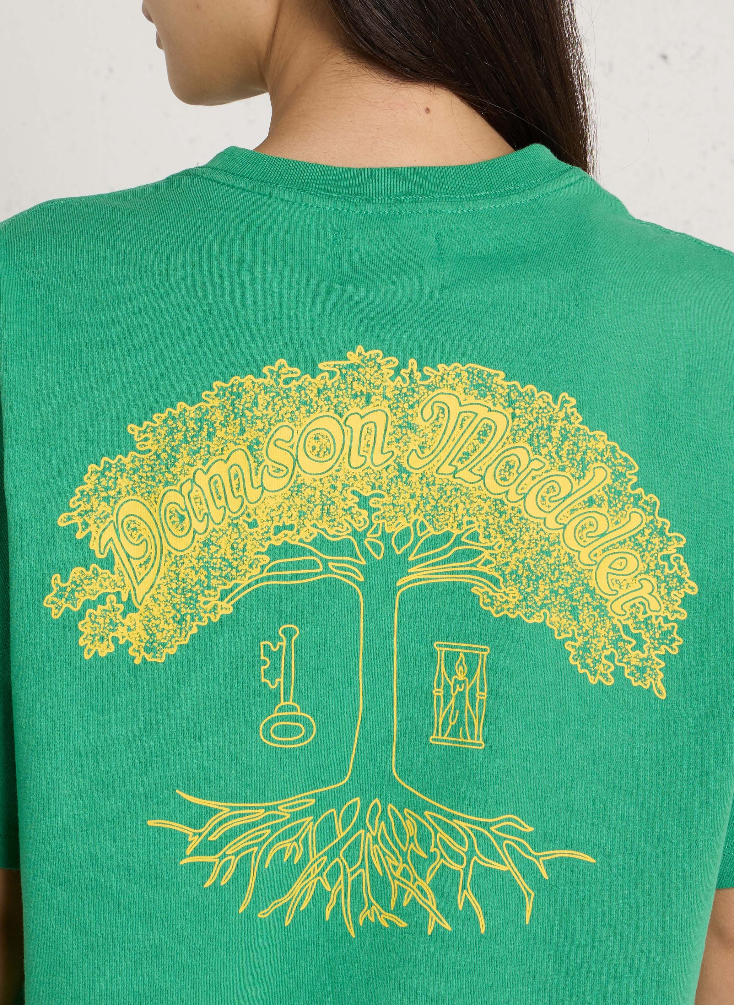 Tee-shirt oversize manches courtes imprimé DAMSON MADDER Vert
