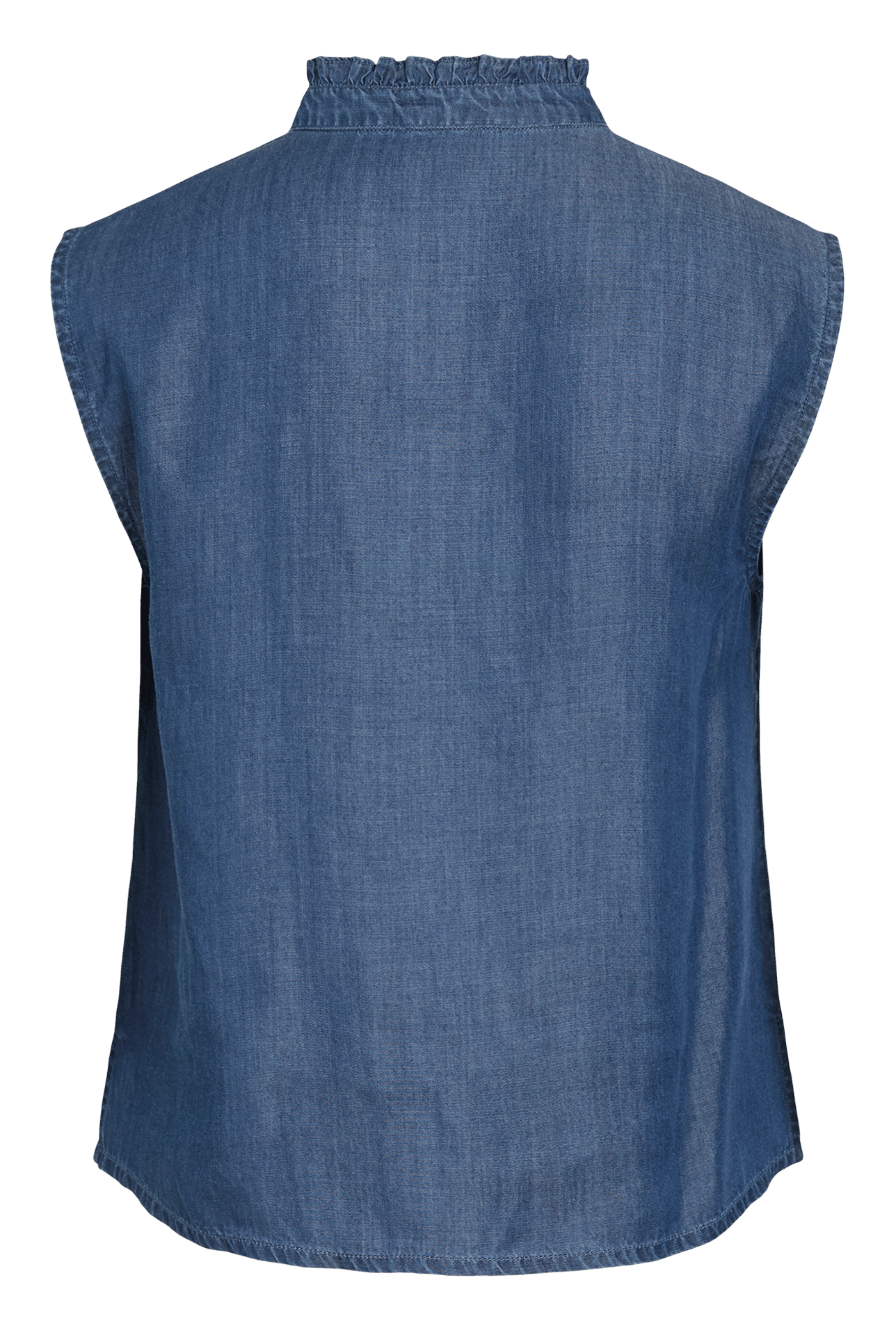 Sleeveless denim blouse VILA Blue