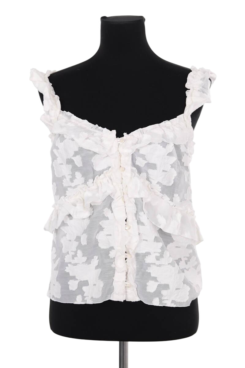 Top sans manche SEZANE - Seconde main Blanc