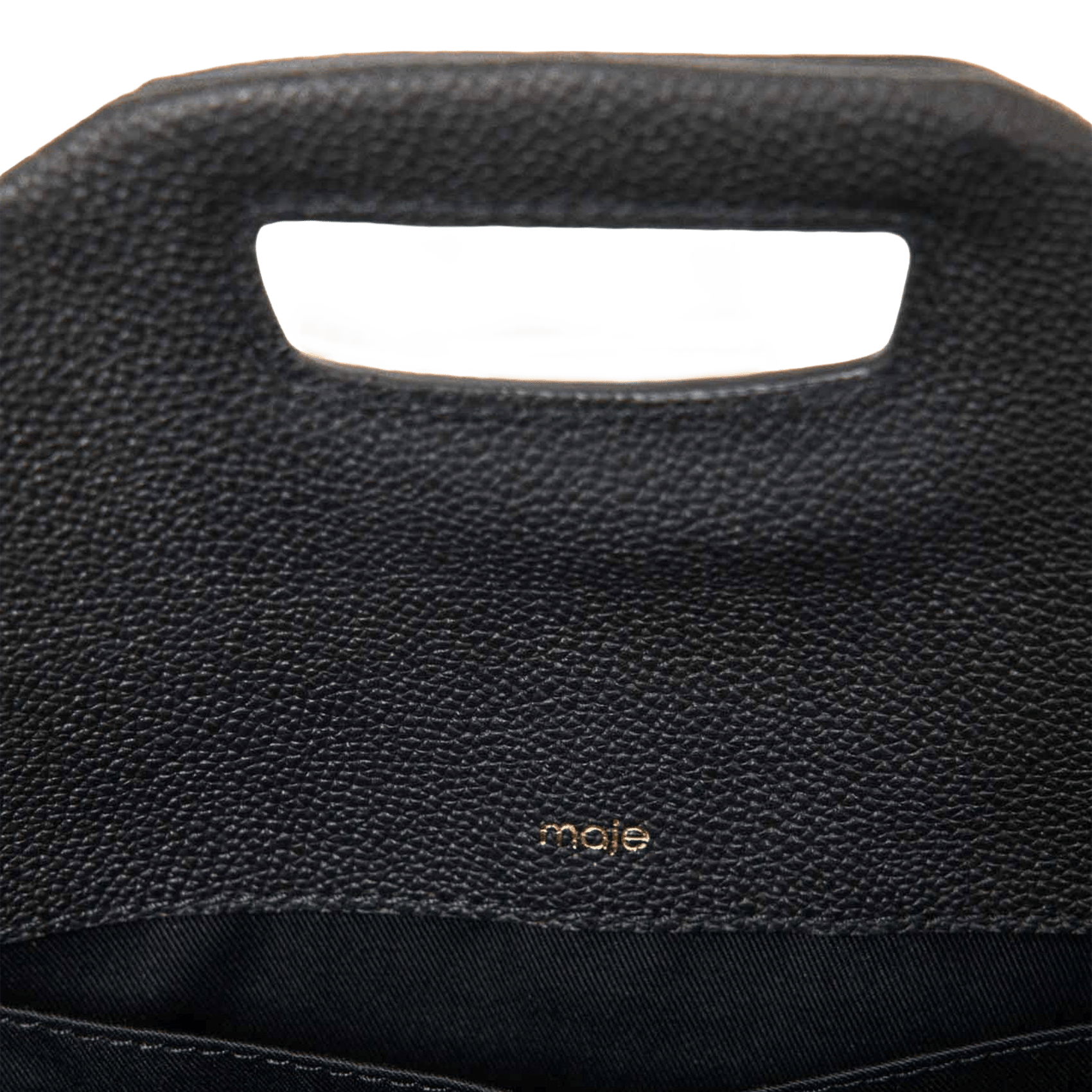 Dori leather shoulder bag MAJE Black
