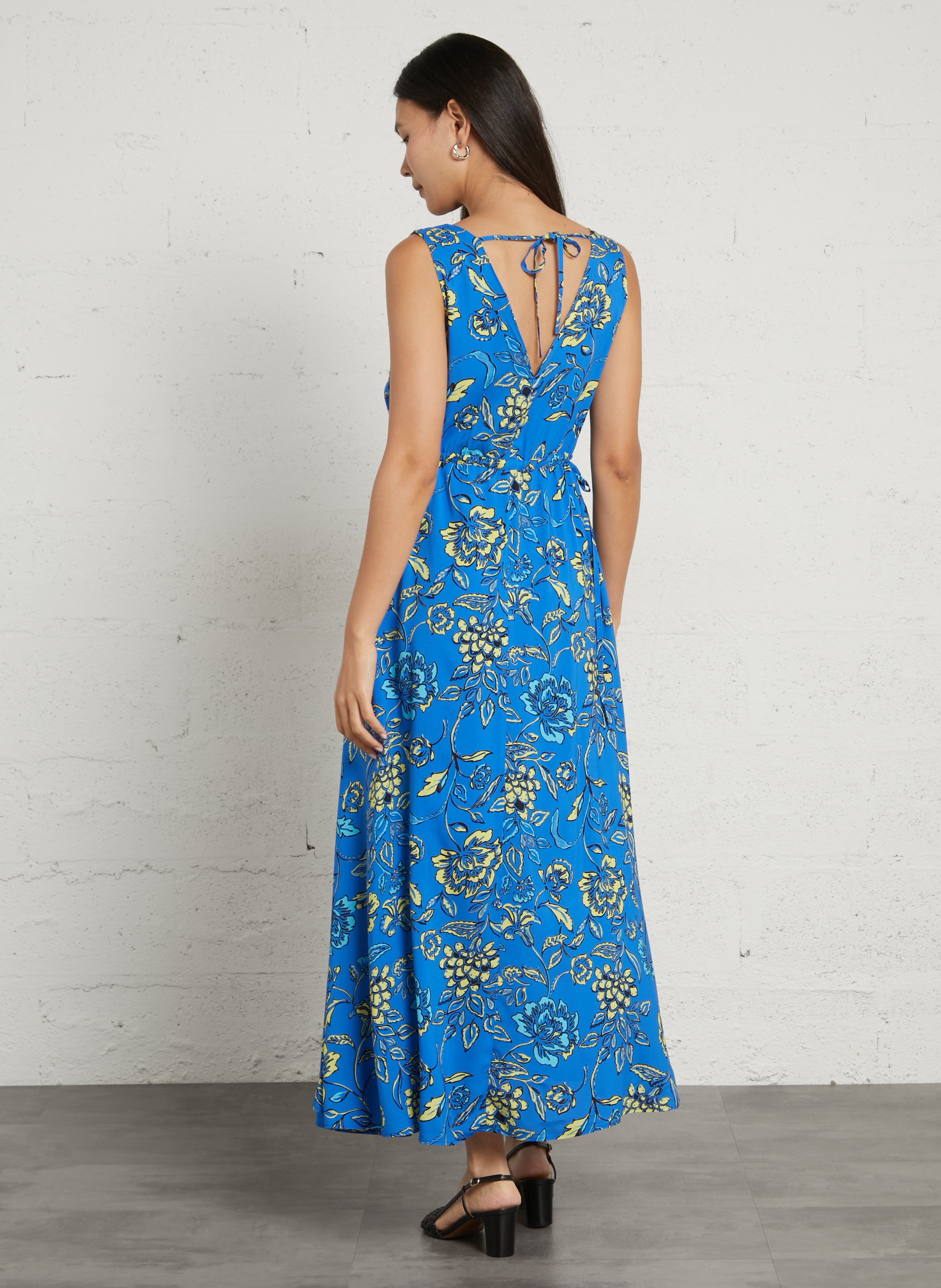 Long printed dress SUD EXPRESS Blue