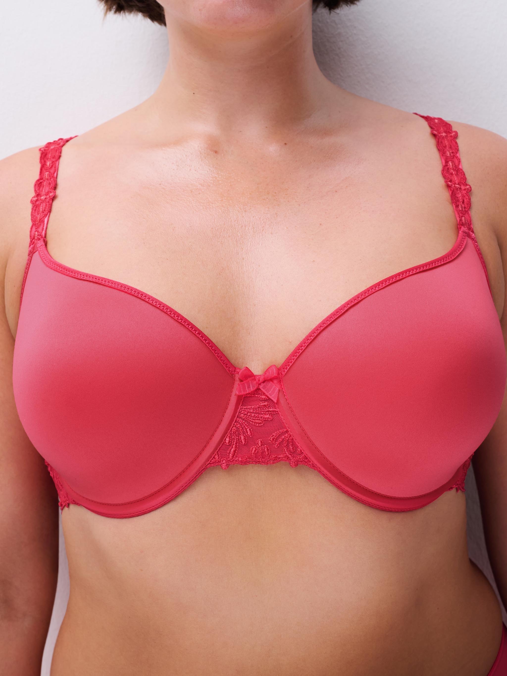 Full-cup shape memory bra CHANTELLE Pink
