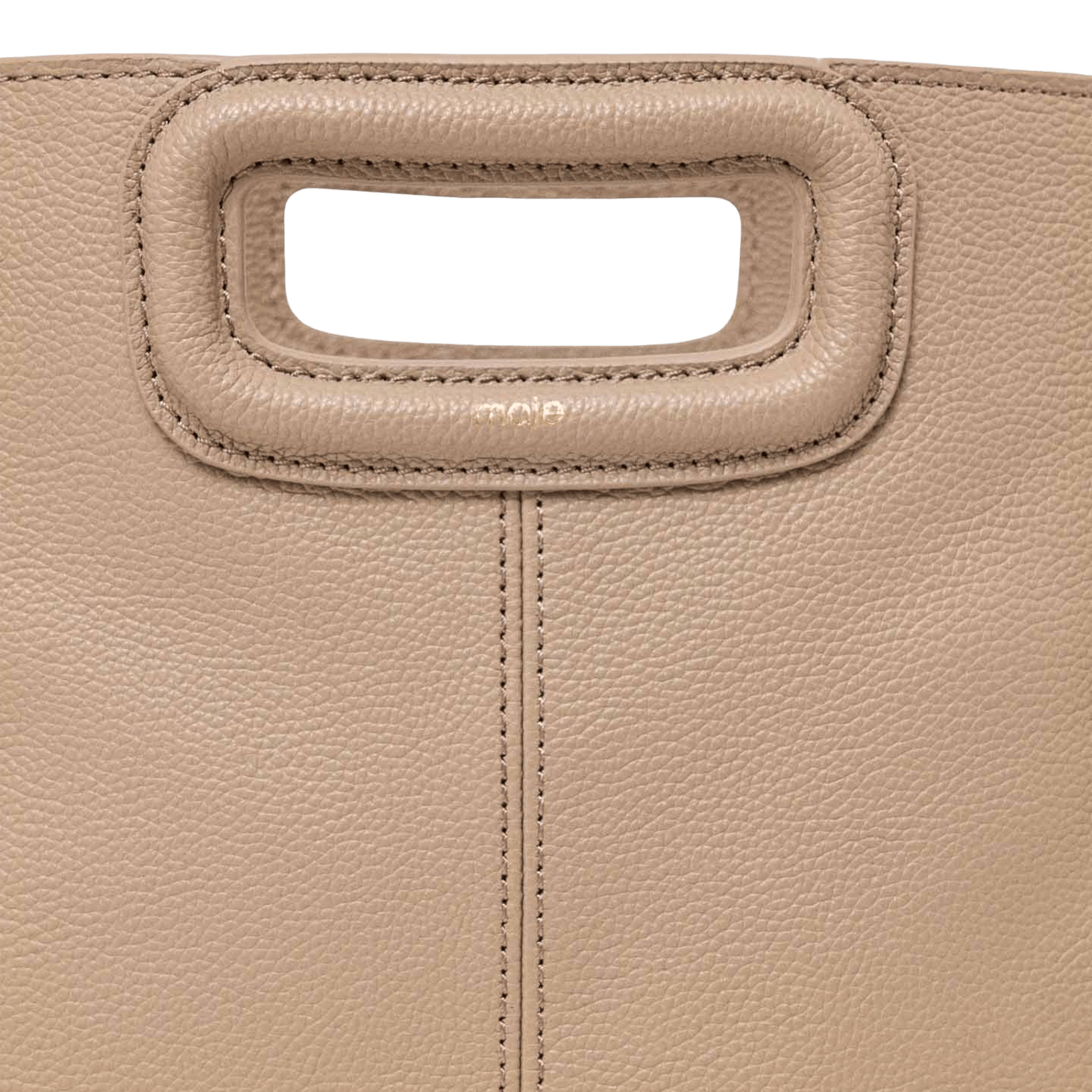 Leren clutch MAJE Bruin