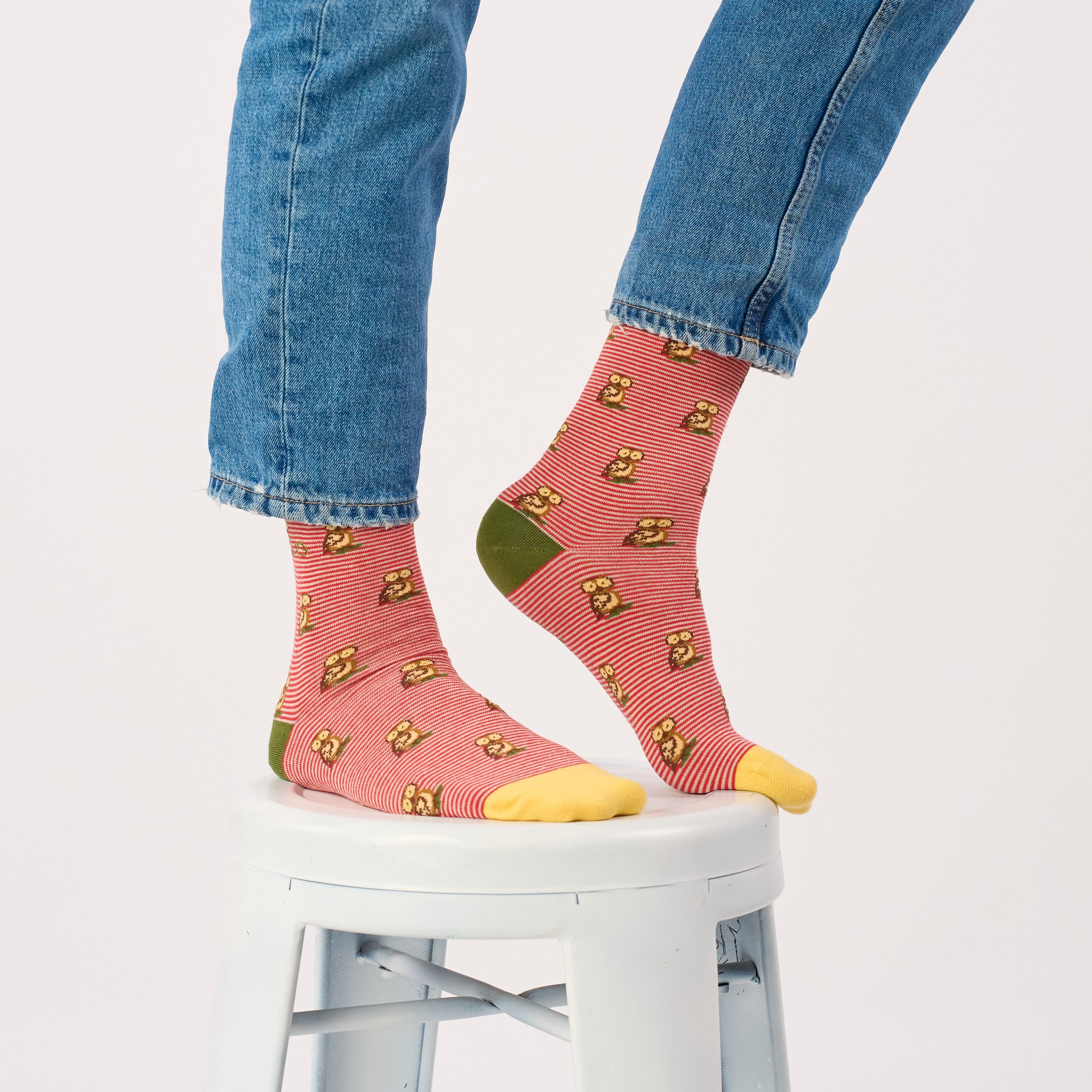 Combed Cotton Animal Socks | Red BILLYBELT Men
