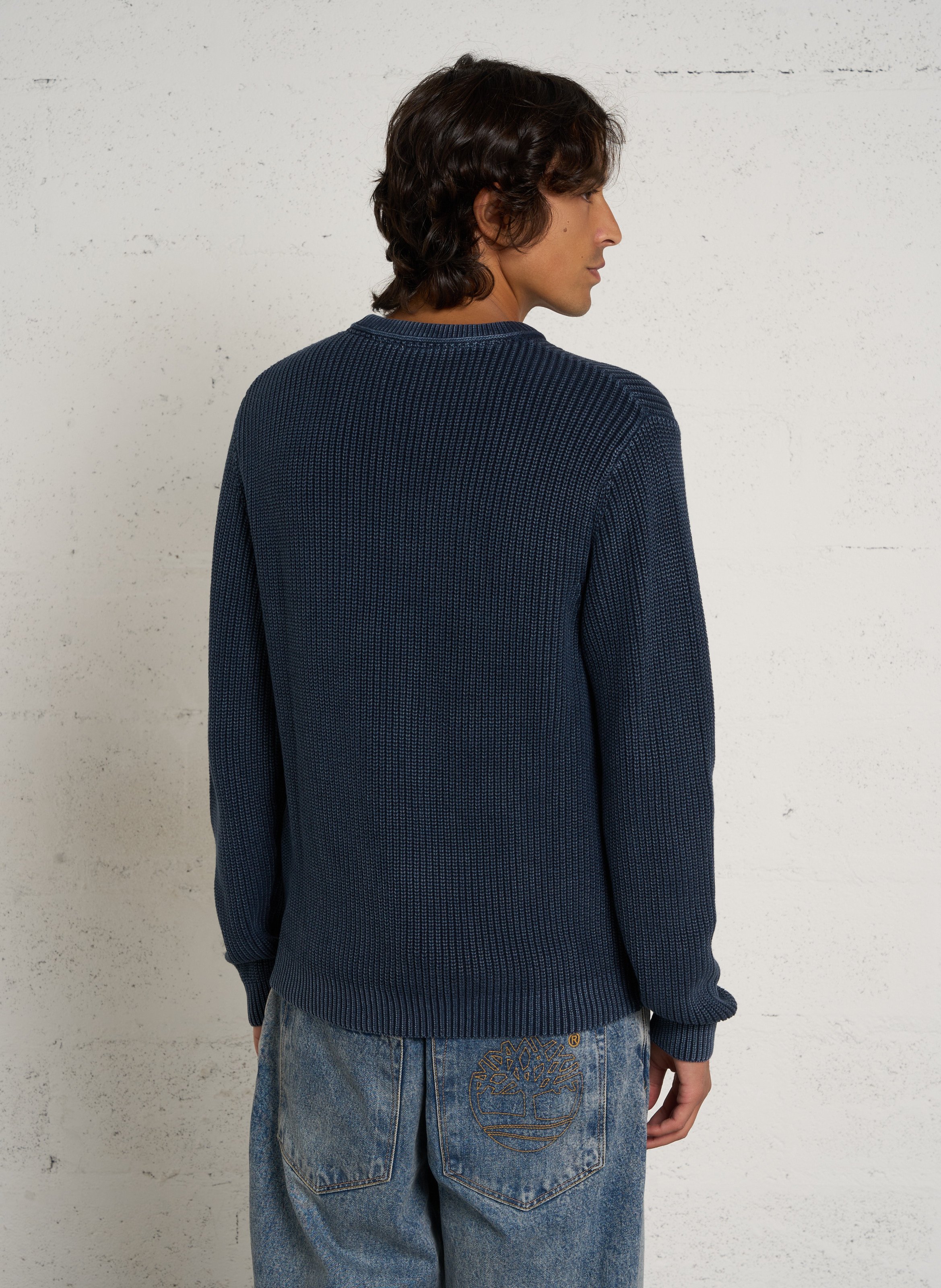 Rundhalsausschnitt Pullover aus Baumwollstrick PEPE JEANS Blau