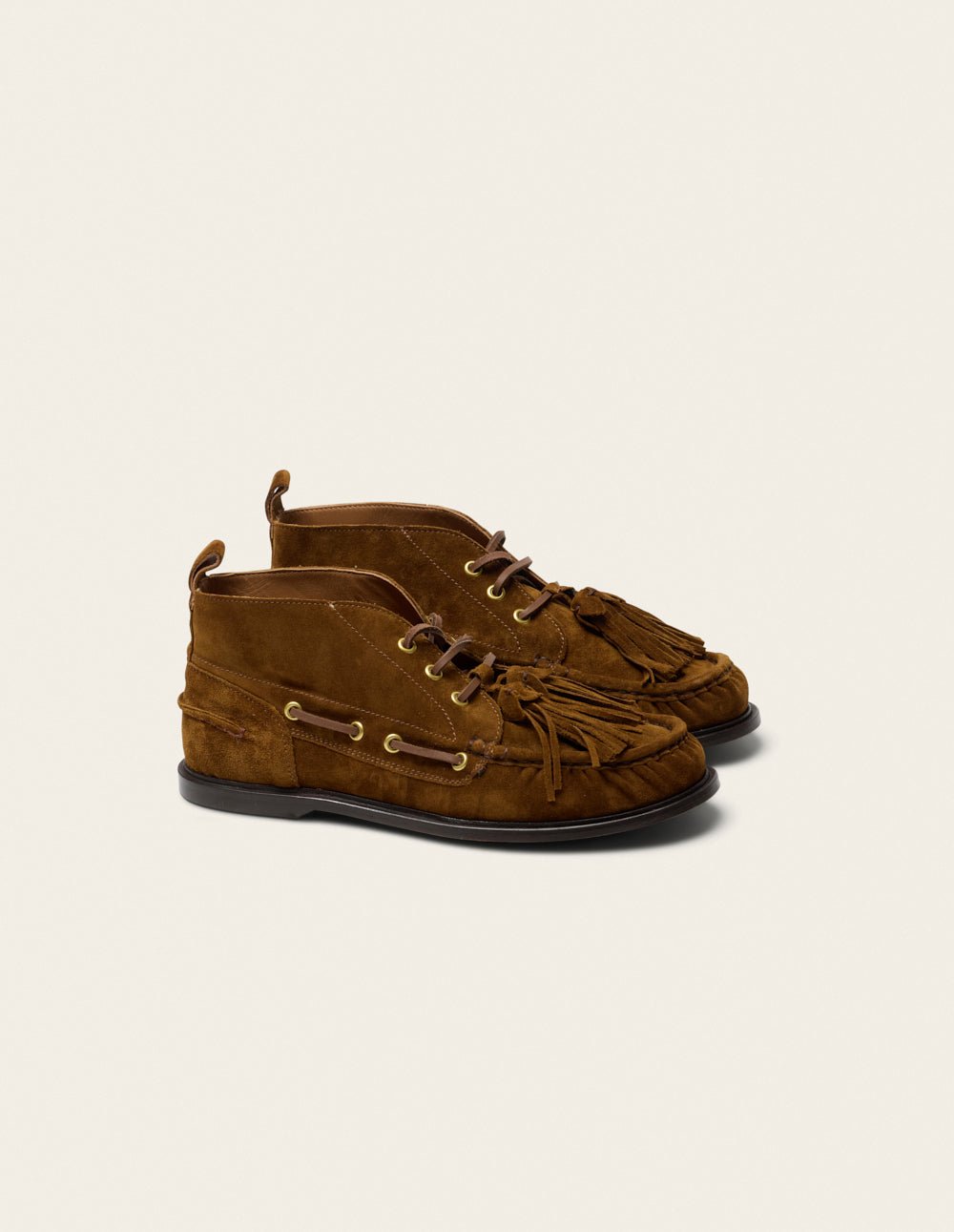 Lace-up mid-calf boots ODAJE Khaki