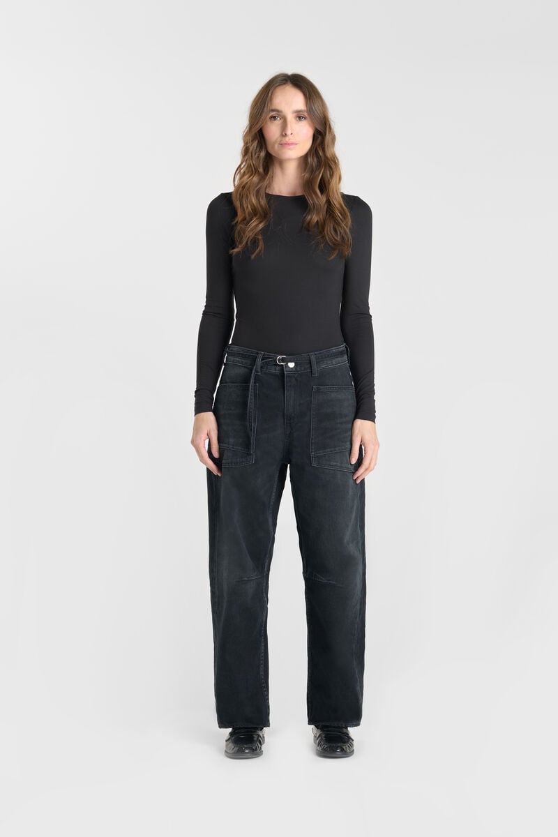 Loose-fit zip jeans LE TEMPS DES CERISES Blue