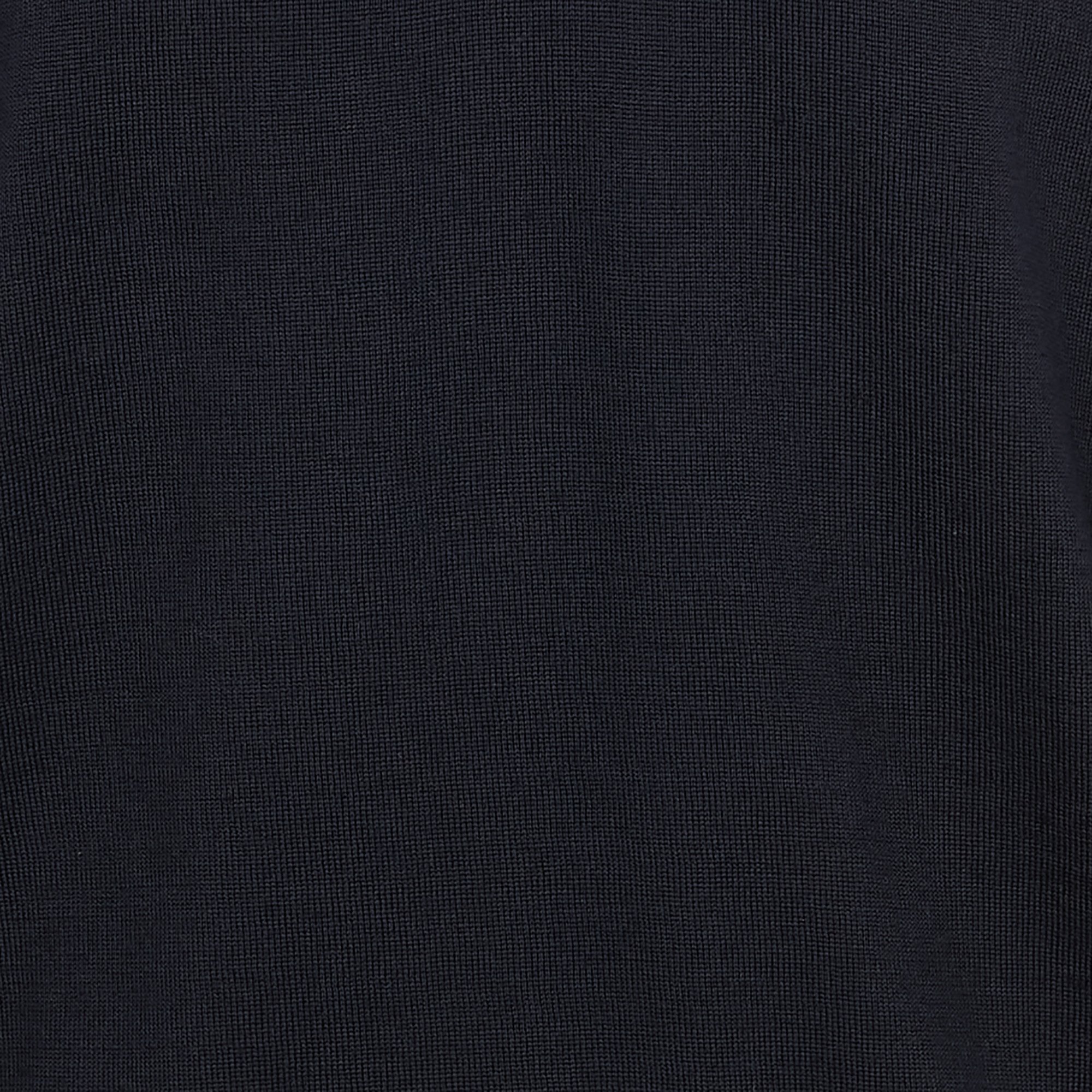 Regular-fit V-neck merino wool sweater AU PRINTEMPS PARIS Blue