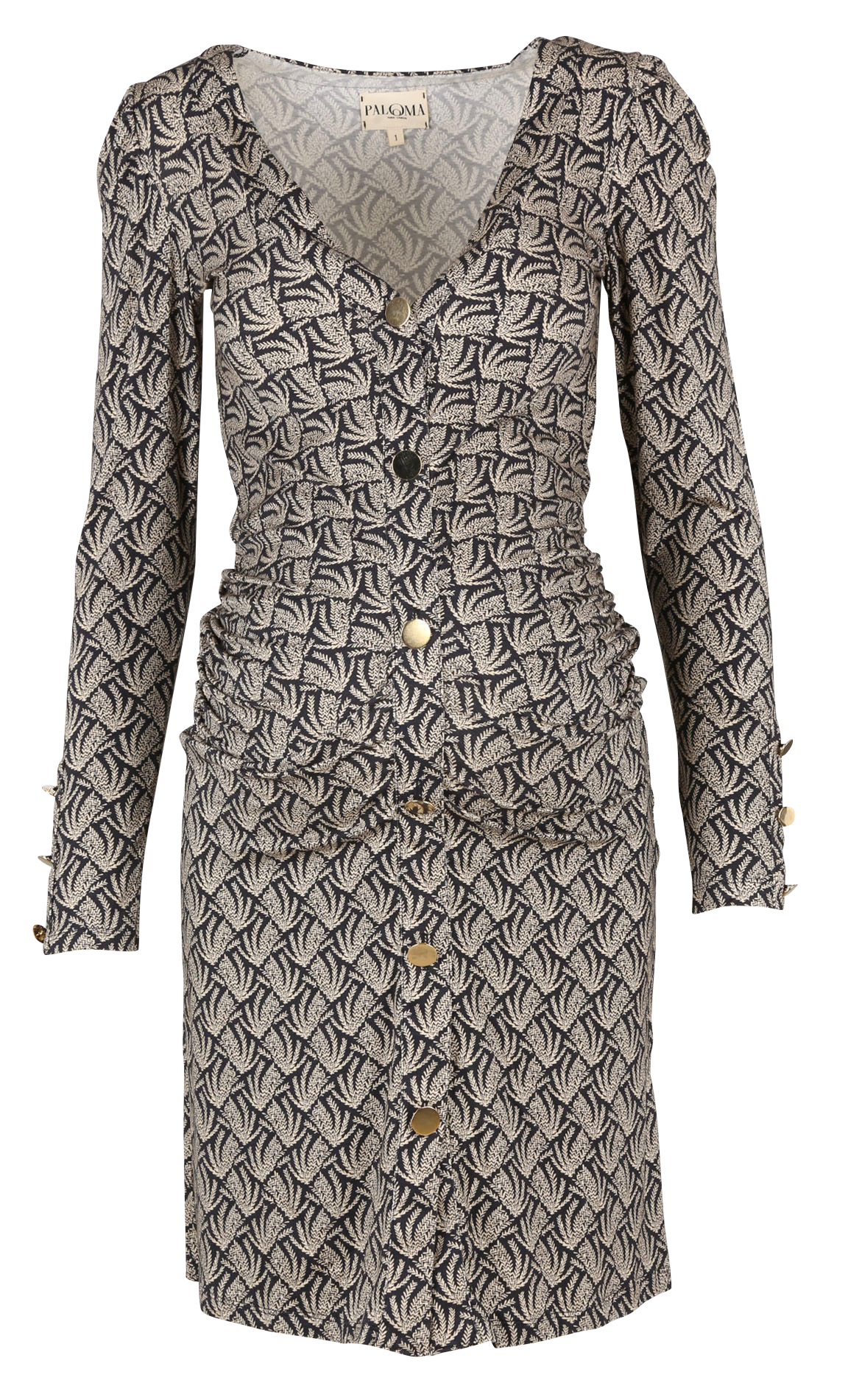 Robe de grossesse à manches longues PALOMA COLLECTION Noir