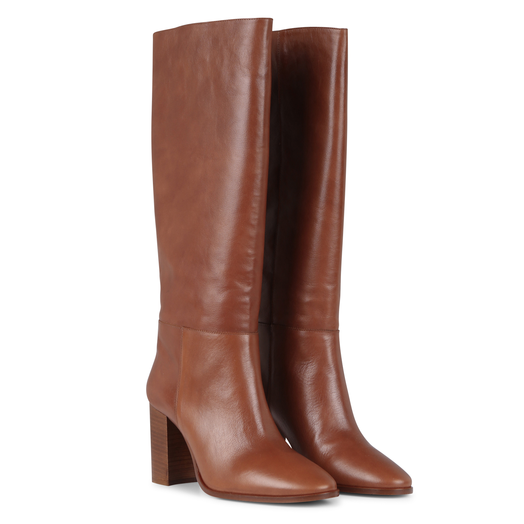 Heeled leather boots LA FEE MARABOUTEE Brown