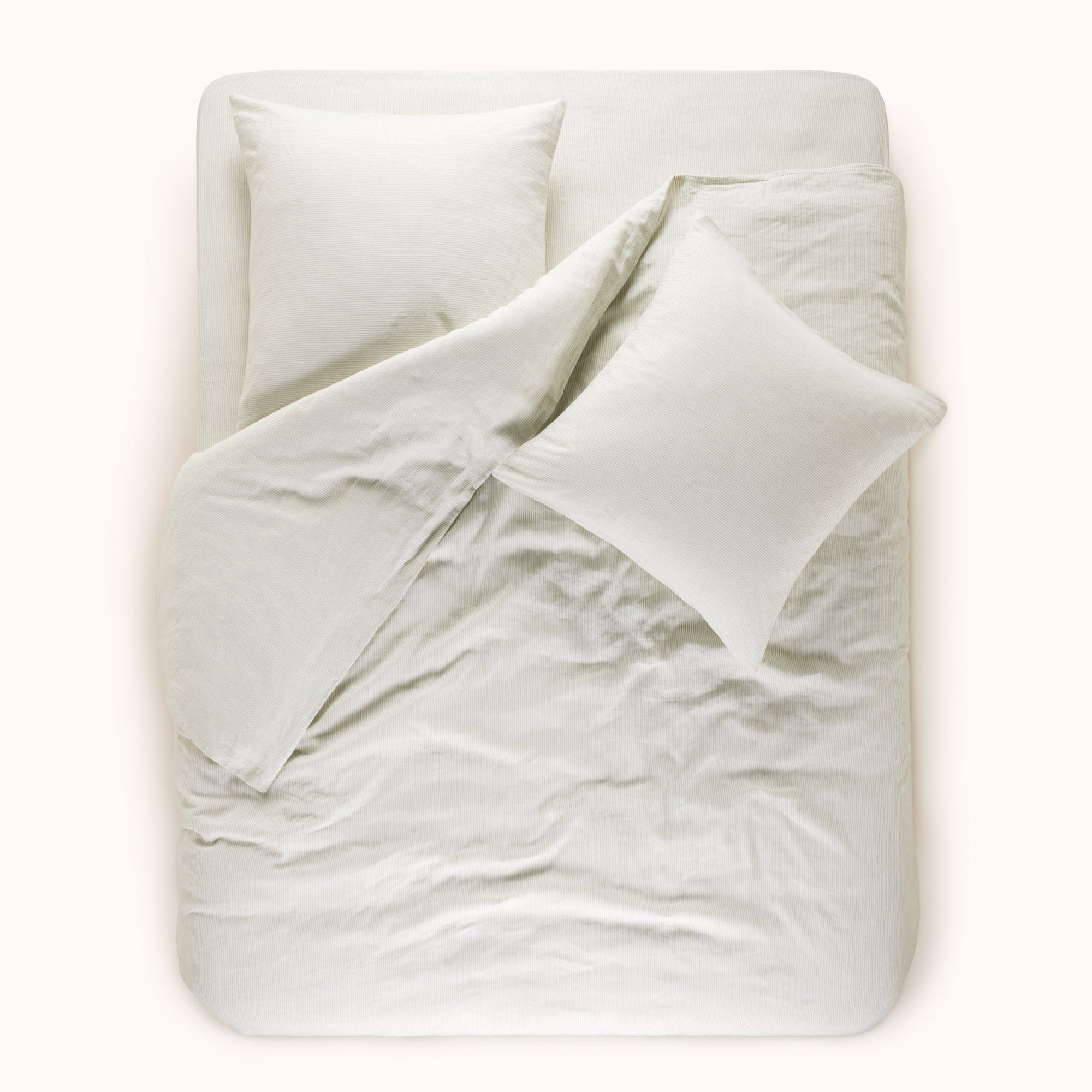 Set of 2 cotton pillowcases MADURA Green