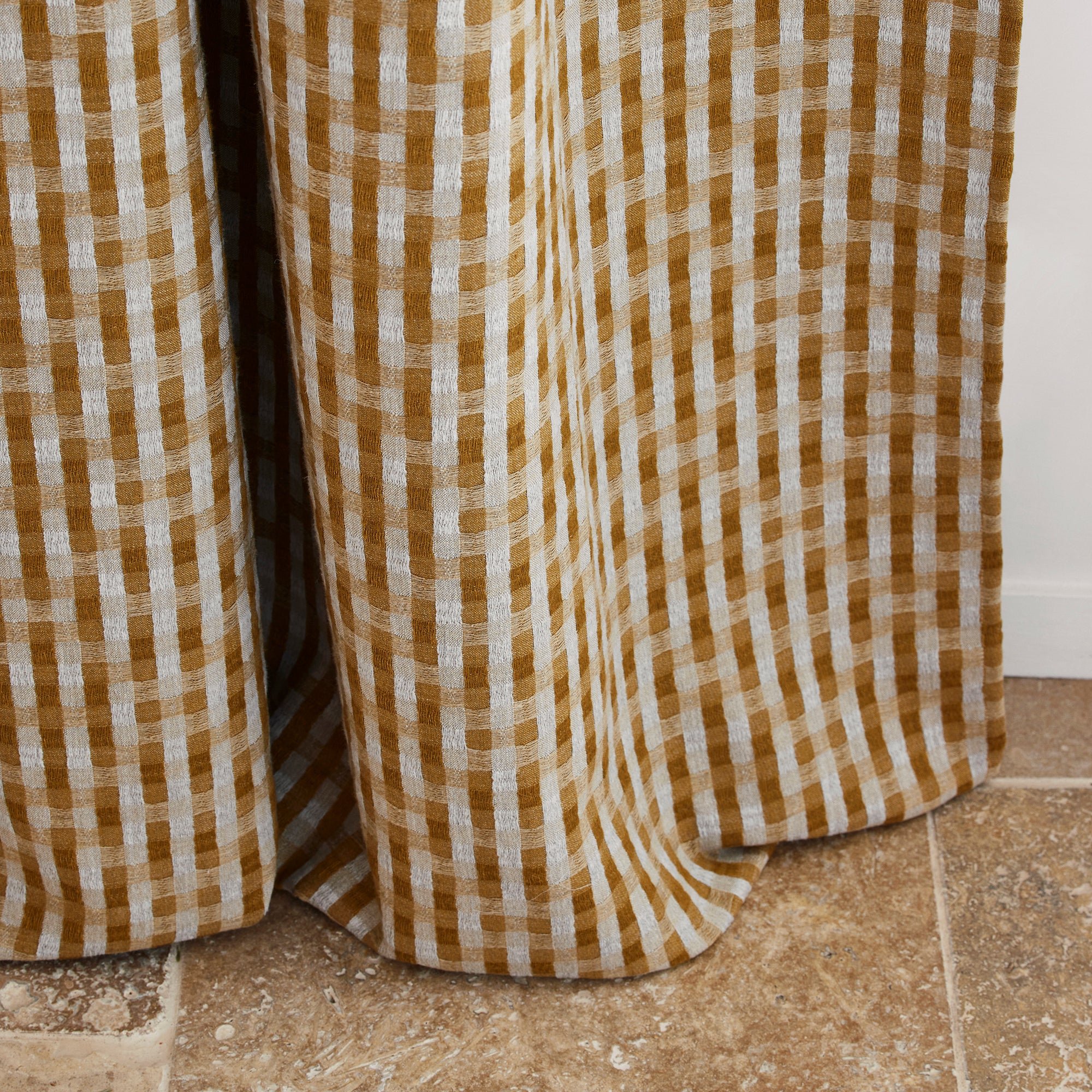 Curtain with loops MADURA Yellow