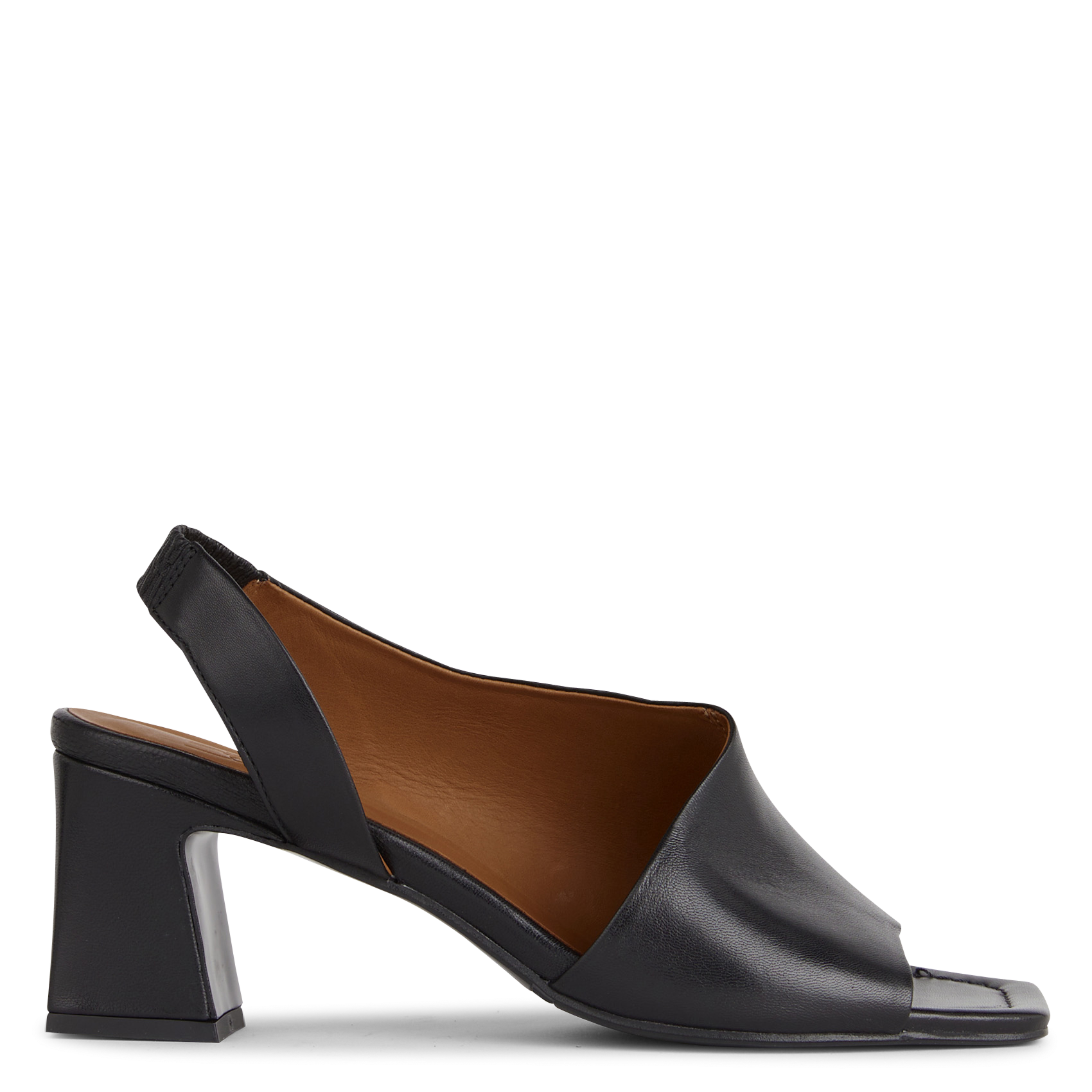 Flat leather mules BILLI BI Black