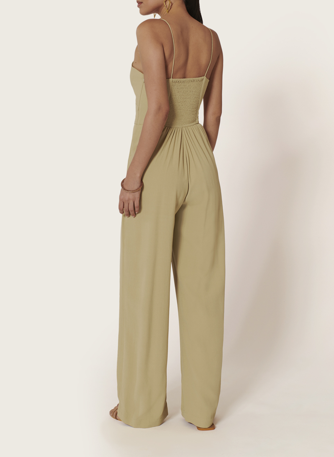 Wijde en soepele jumpsuit KARMA KOMA Beige