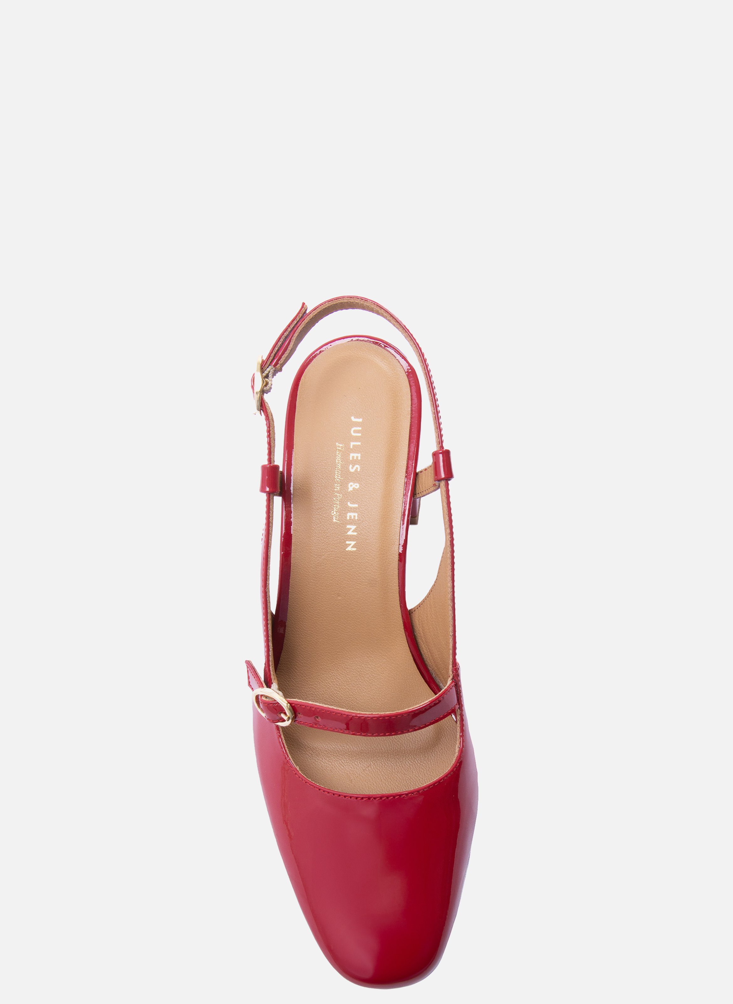 Patent leather slingbacks JULES & JENN Red