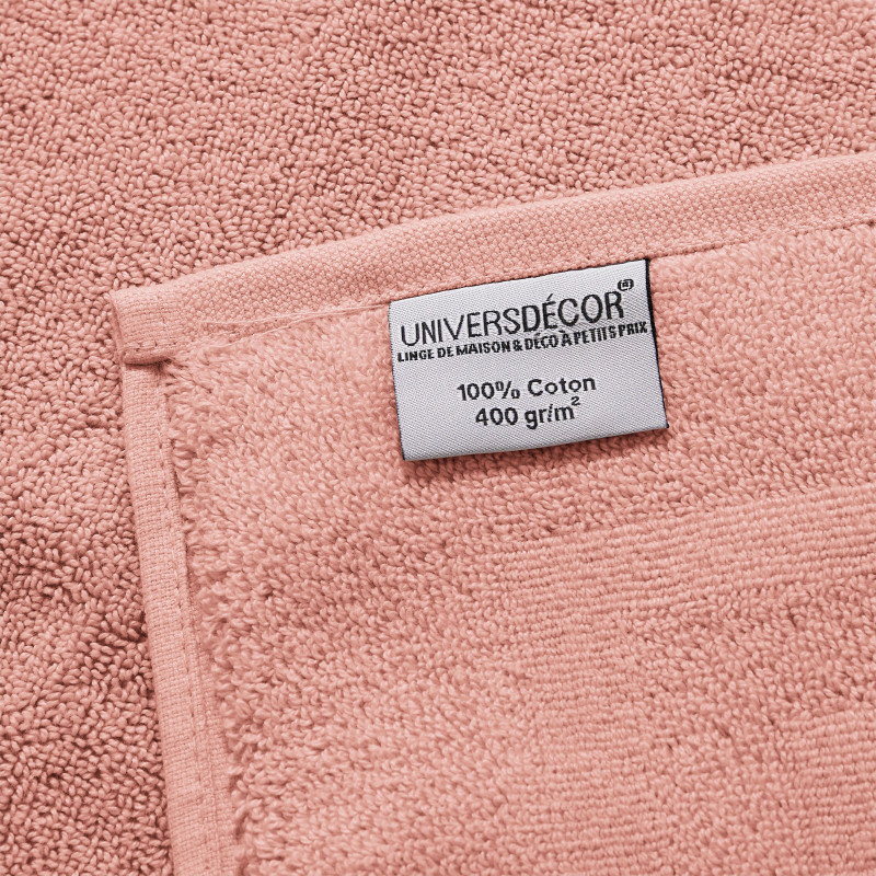 100% combed cotton hand towel COTON PUR Pink