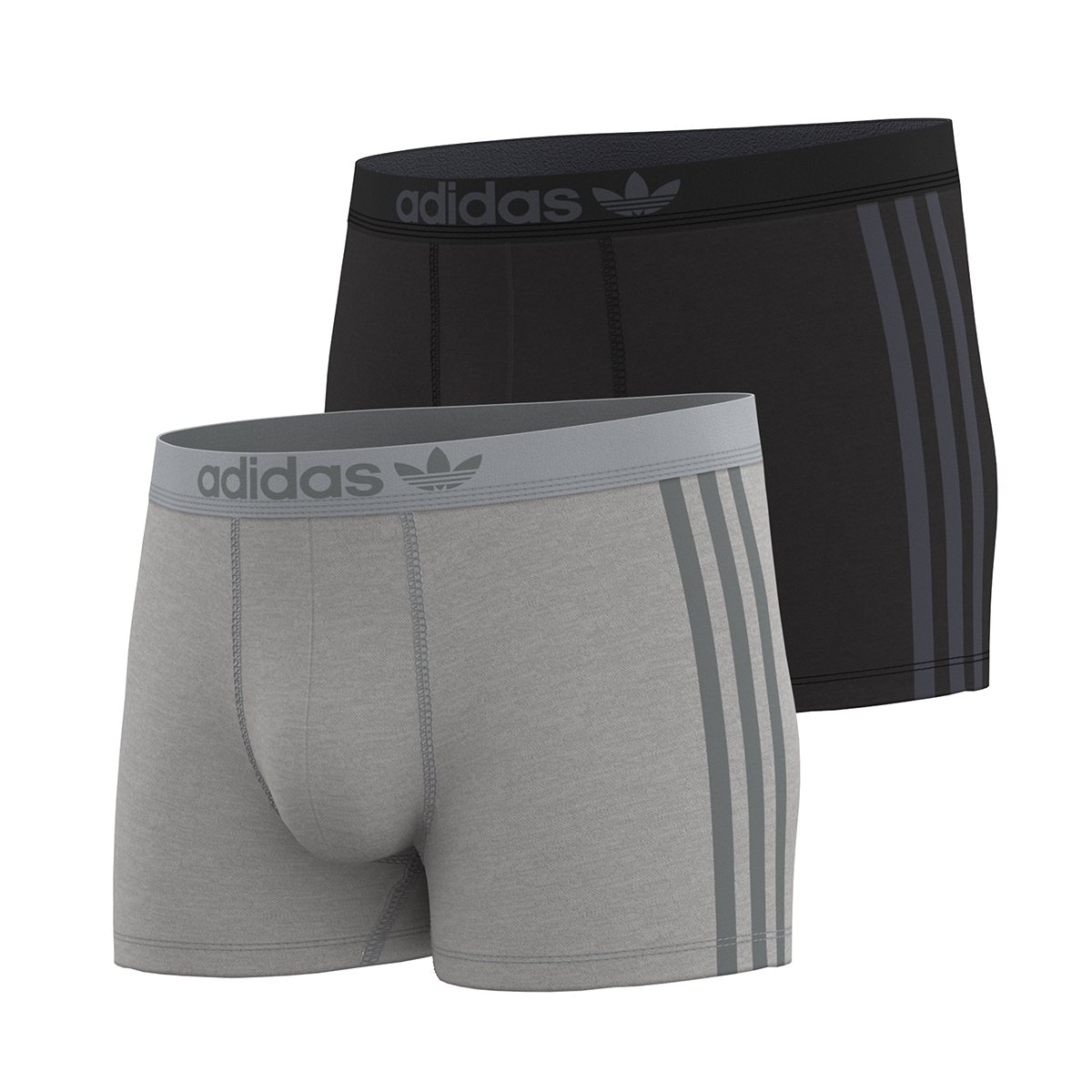 Boxer shorts, pack of 2 ADIDAS UNDERWEAR Grey