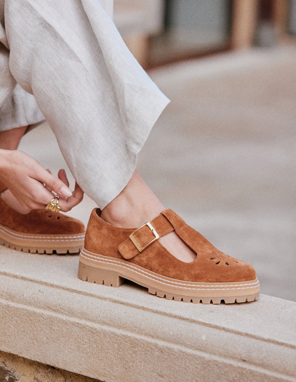 Derby shoes ODAJE EX. M.MOUSTACHE Brown