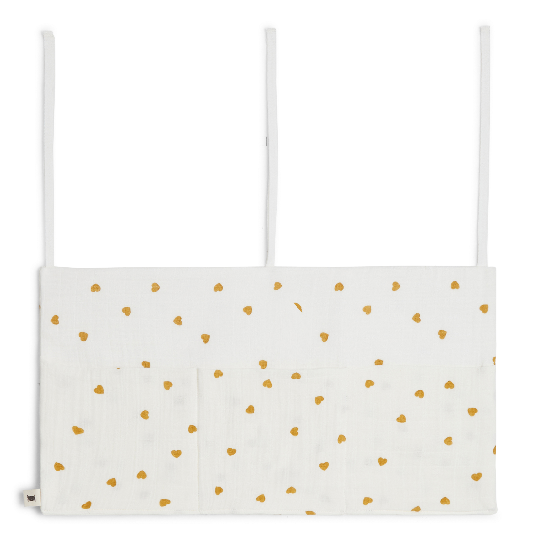 Pochette de lit imprimée en coton ROSE IN APRIL Blanc