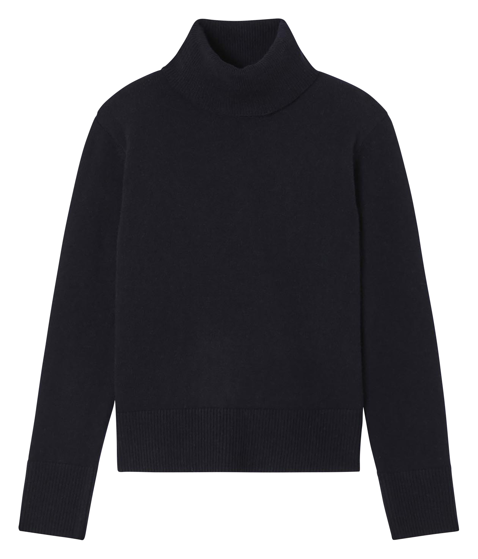 Pull col roulé uni en laine TARA JARMON Bleu