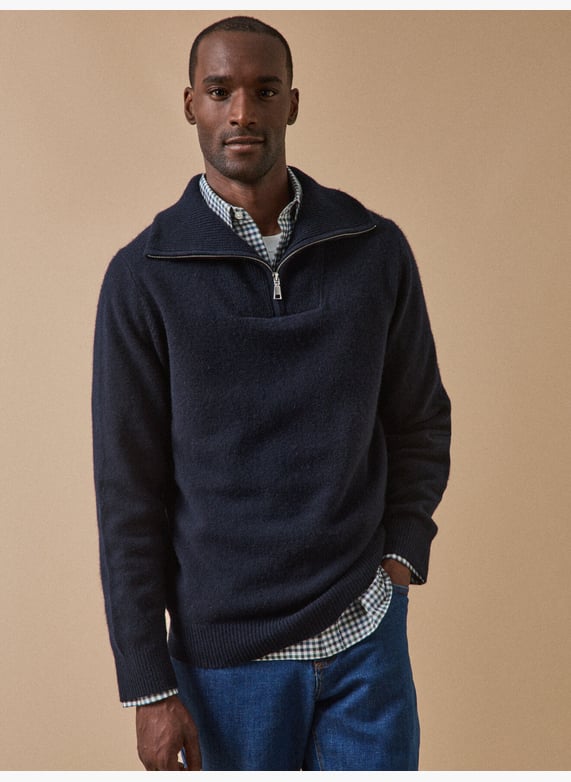 Pull Camionneur Chemise Cravate Pulls Col Roulé Et Col Camionneur En Cachemire Pour Homme Hircus