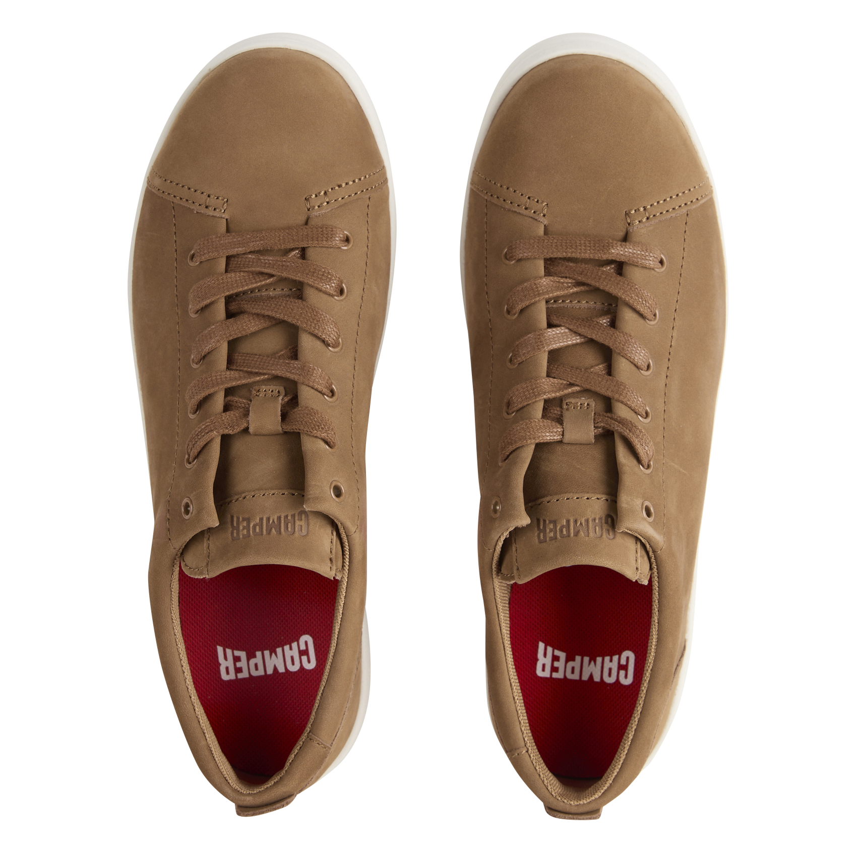 Baskets basses en cuir  CAMPER Marron