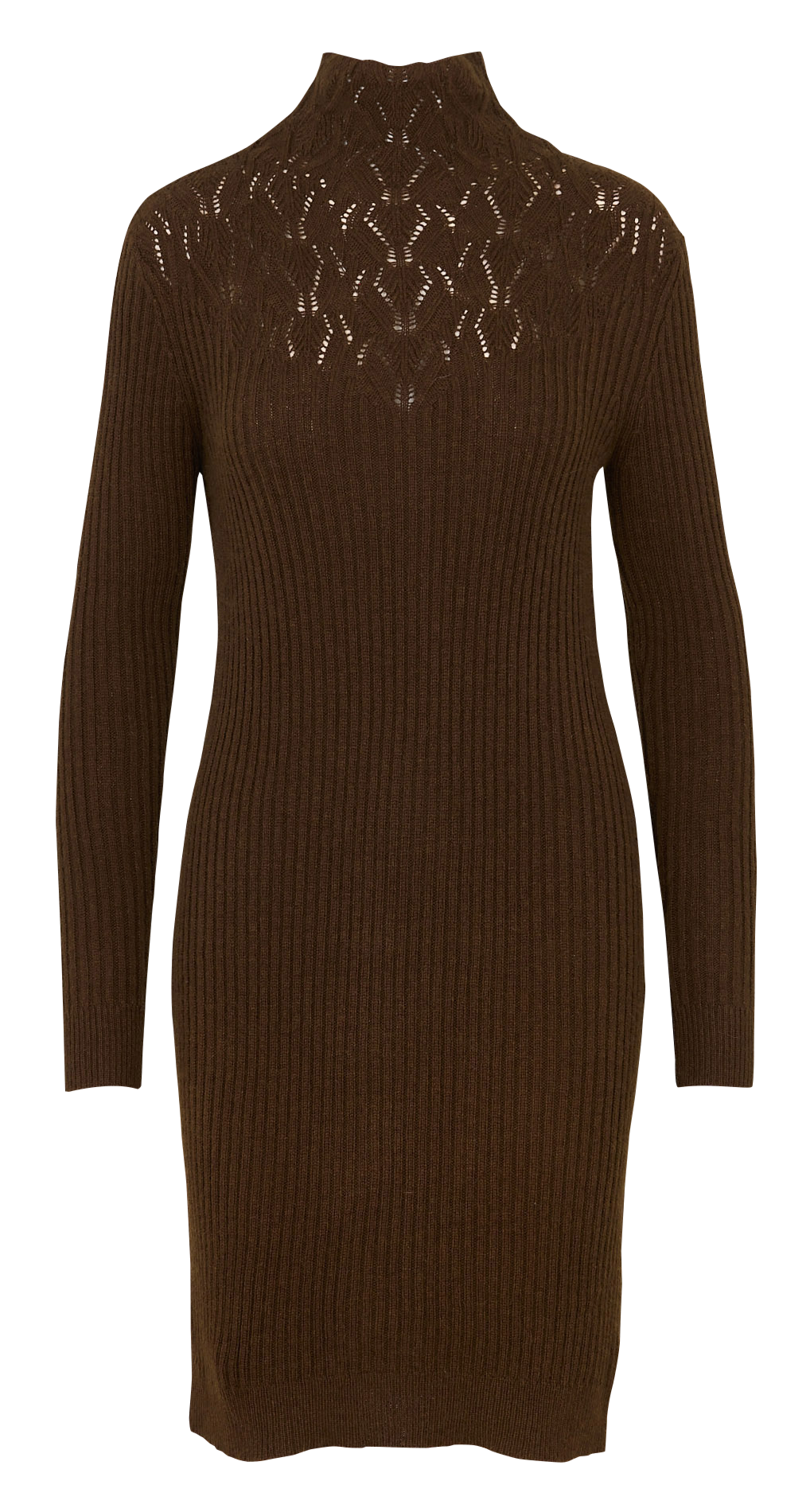 Robe courte col montant en maille  SEE U SOON Kaki