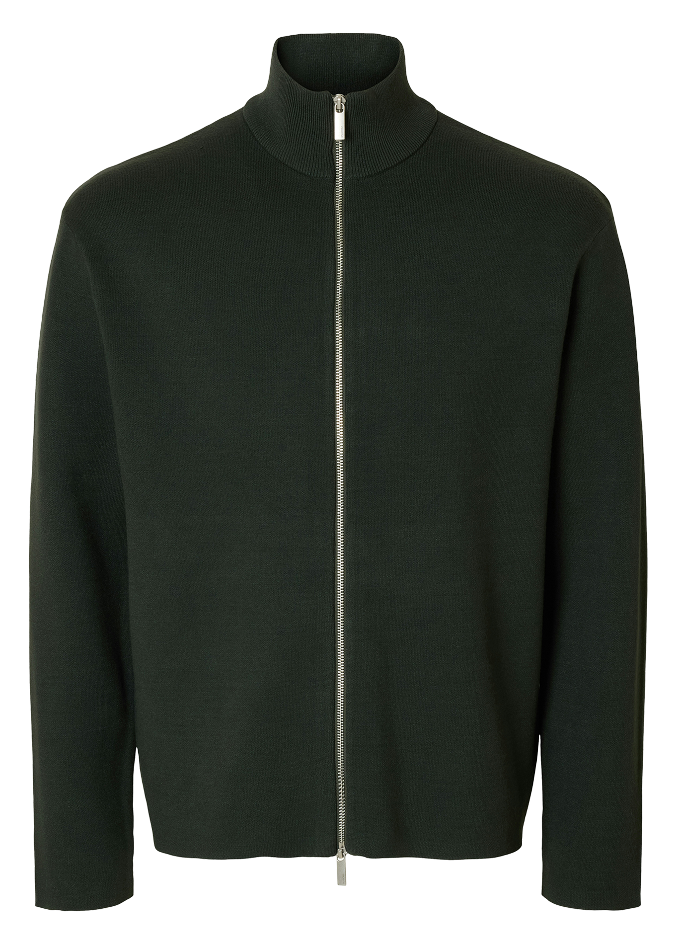 Gilet droit col montant  SELECTED Vert