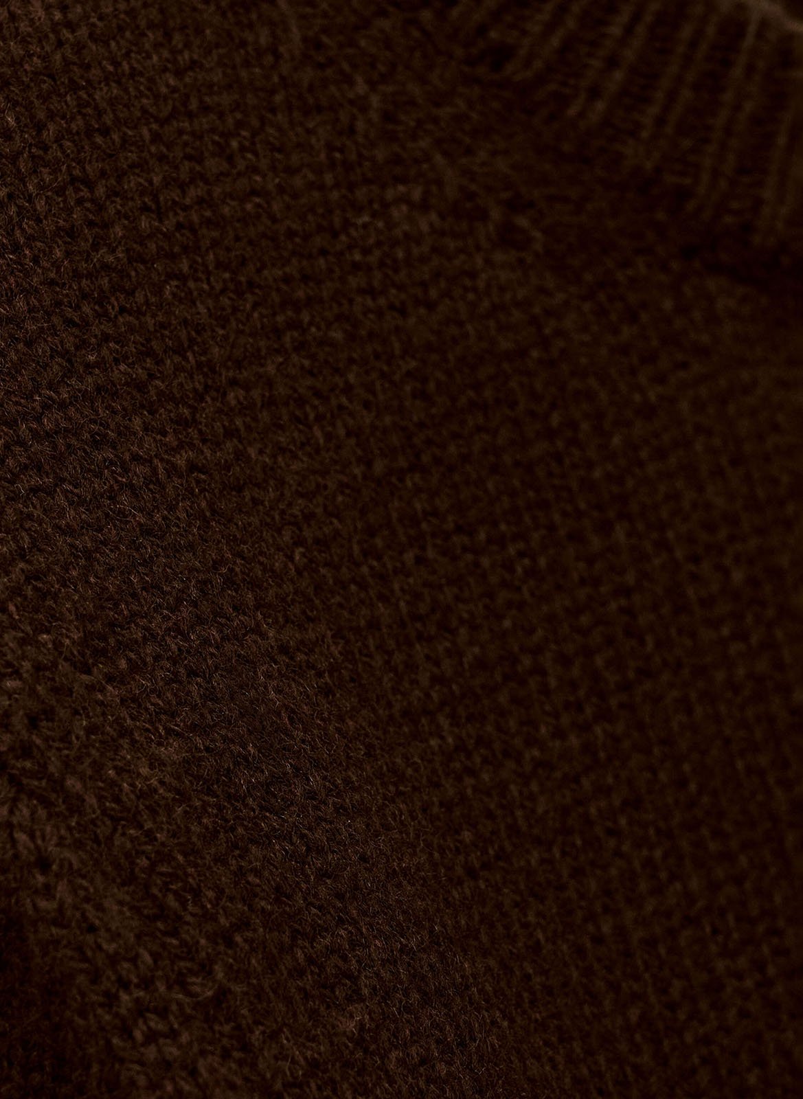 Halflange jurk van wol  BA&SH Bruin