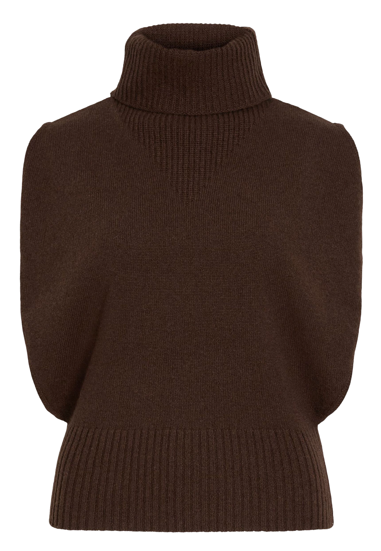 Wool-blend turtleneck sweater ROUGE EDIT Brown