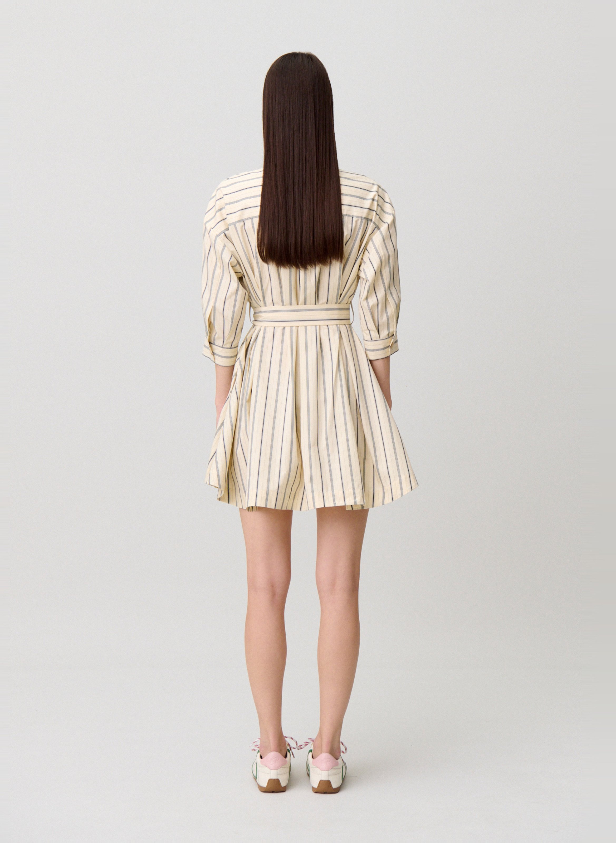 Robe courte col rond à rayures CLAUDIE PIERLOT Multicolore