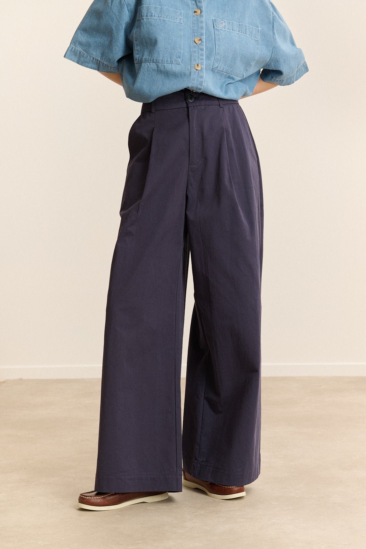 Wide pleated trousers  GARANCE PARIS Blue