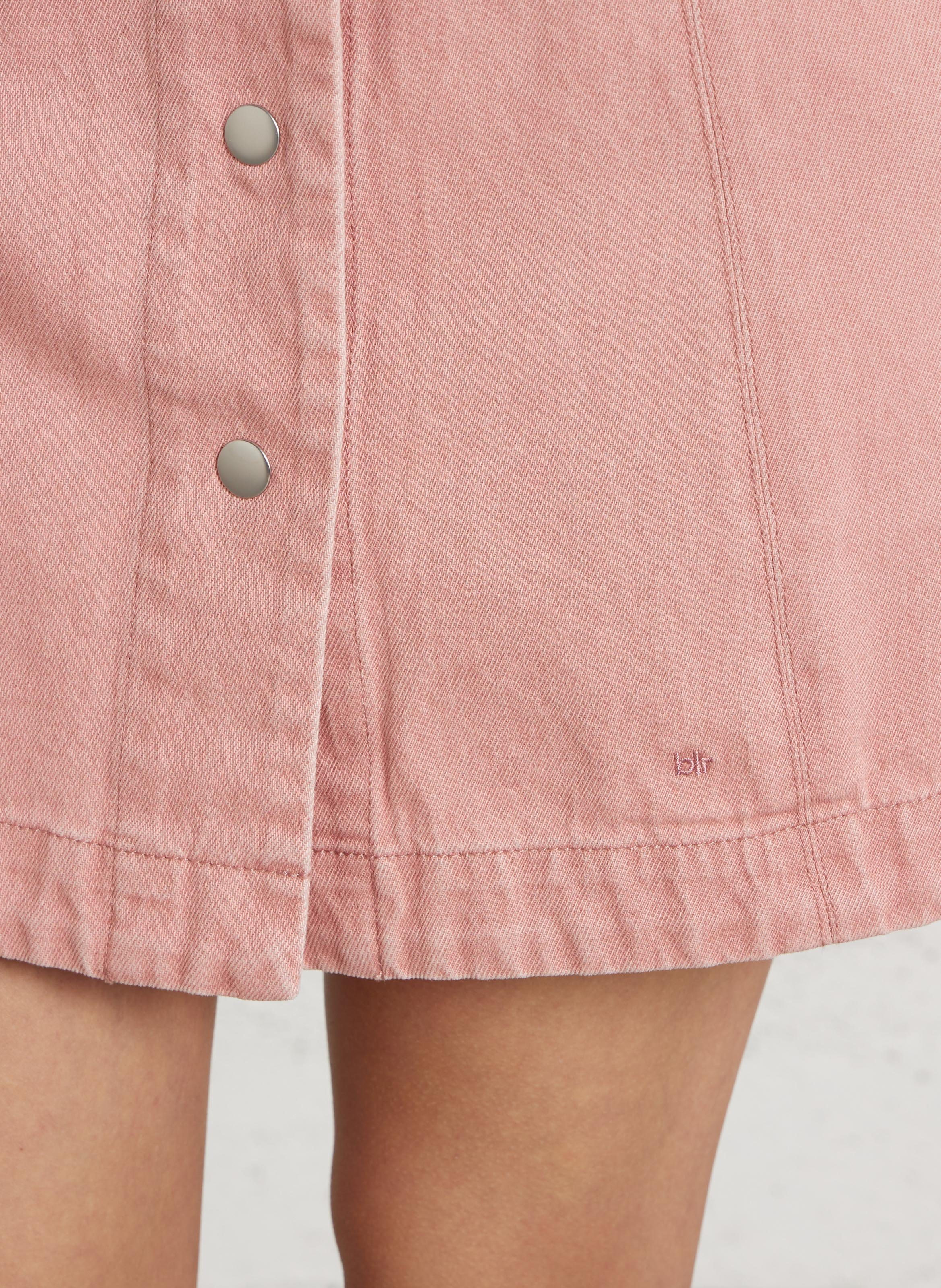 Jupe courte boutonnée unie BELLEROSE Orange